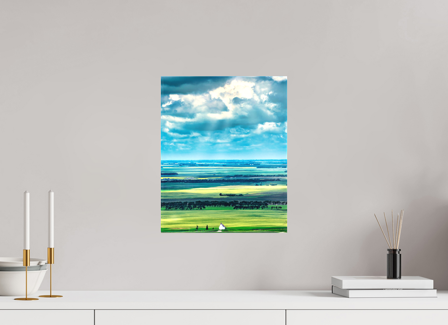 12 x 15″, Fine Textile Canvas Faith on the Prairies