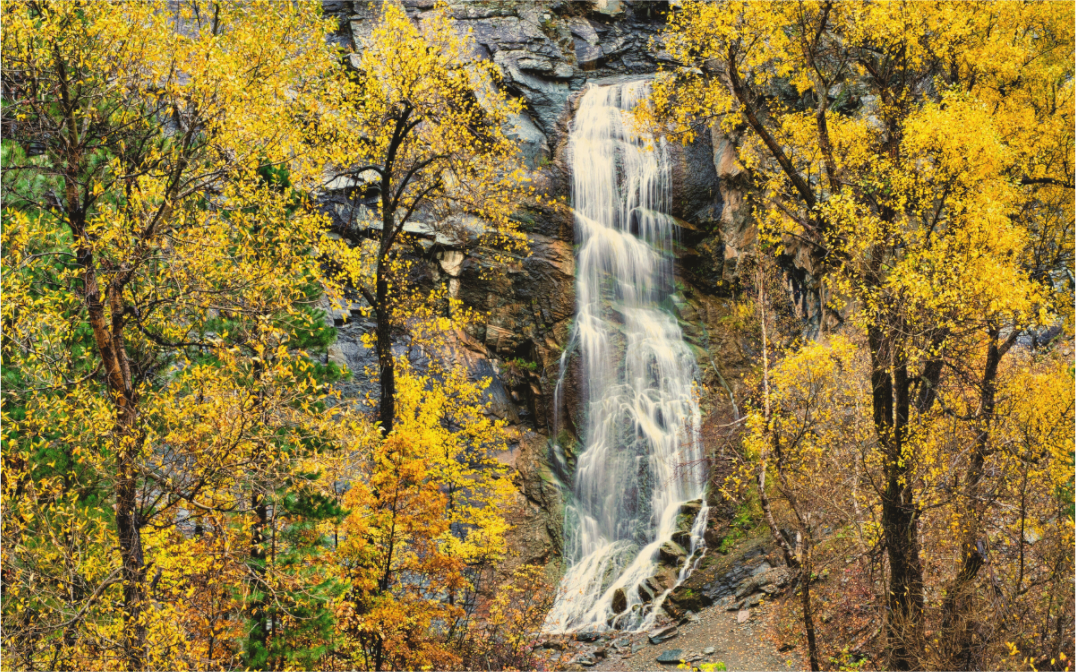 Main image Bridal Veil Falls Wide Spearfish Canyon