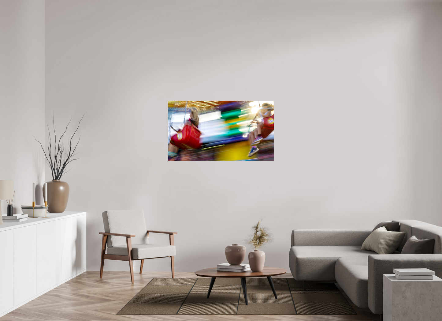 49 x 27.6″, Stretched Canvas Carnival Joy