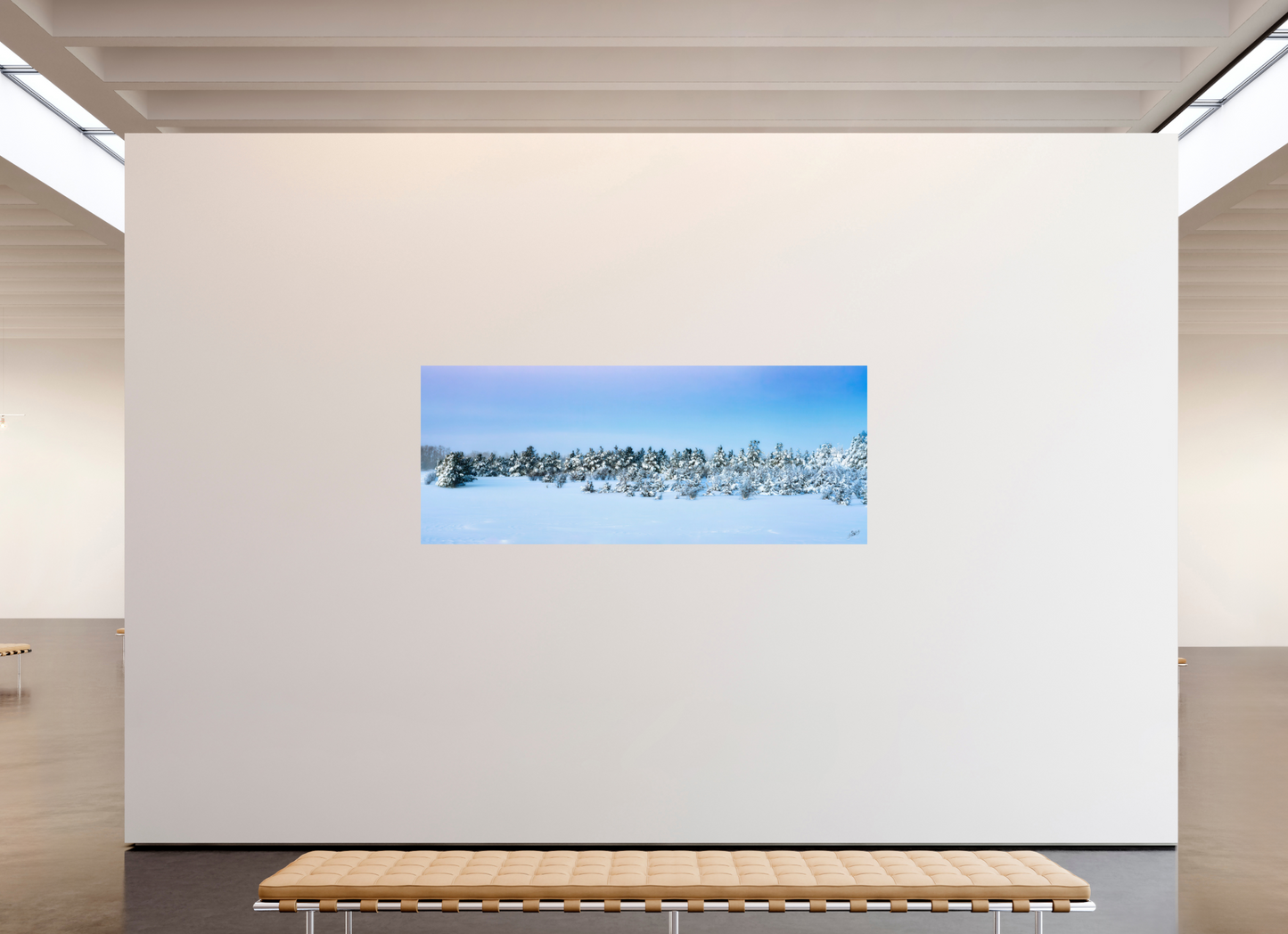 87.5 x 35″, Metal Prints winters wonderland pastel