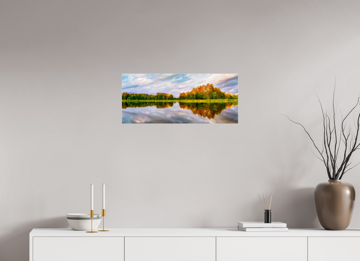 28 x 12″, Photo Print Under Acrylic Glass Lone Eagle Metal Acrylic Glass