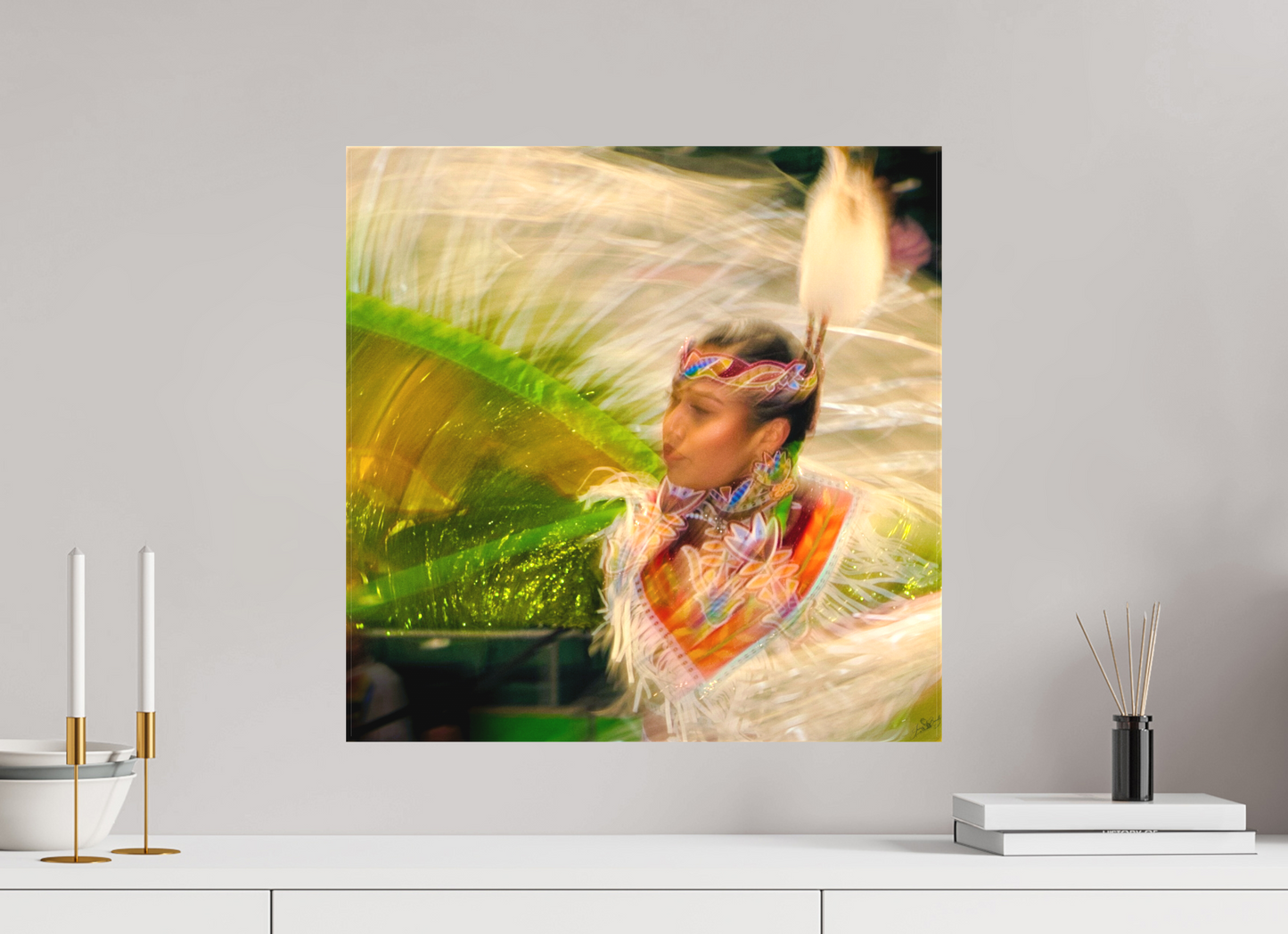 20 x 20″, Fine Textile Canvas Grace