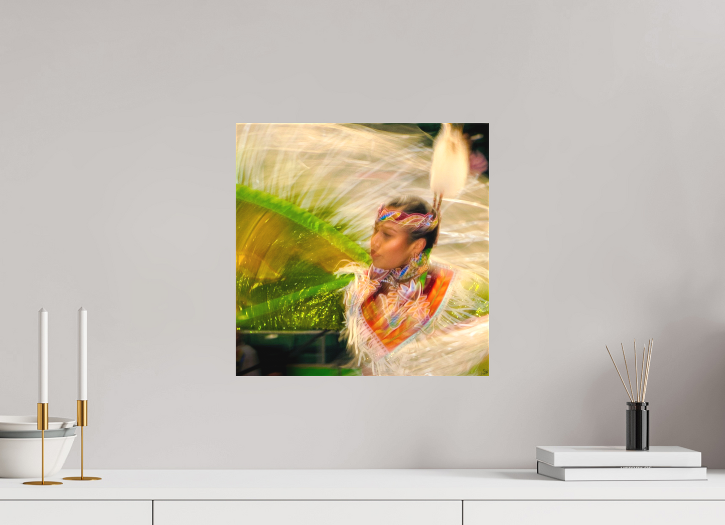 15 x 15″, Fine Textile Canvas Grace