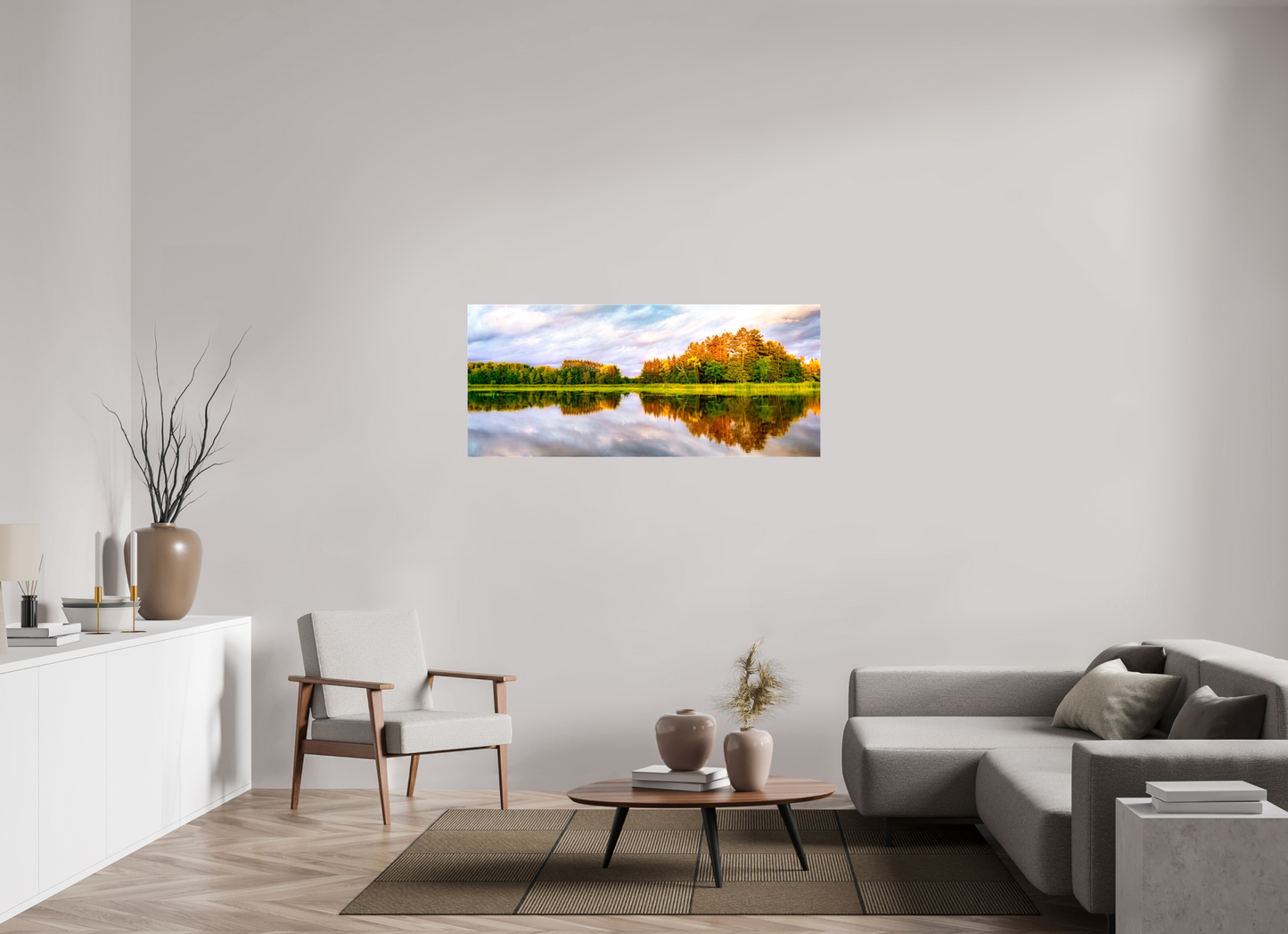 56 x 24″, Stretched Canvas Lone Eagle