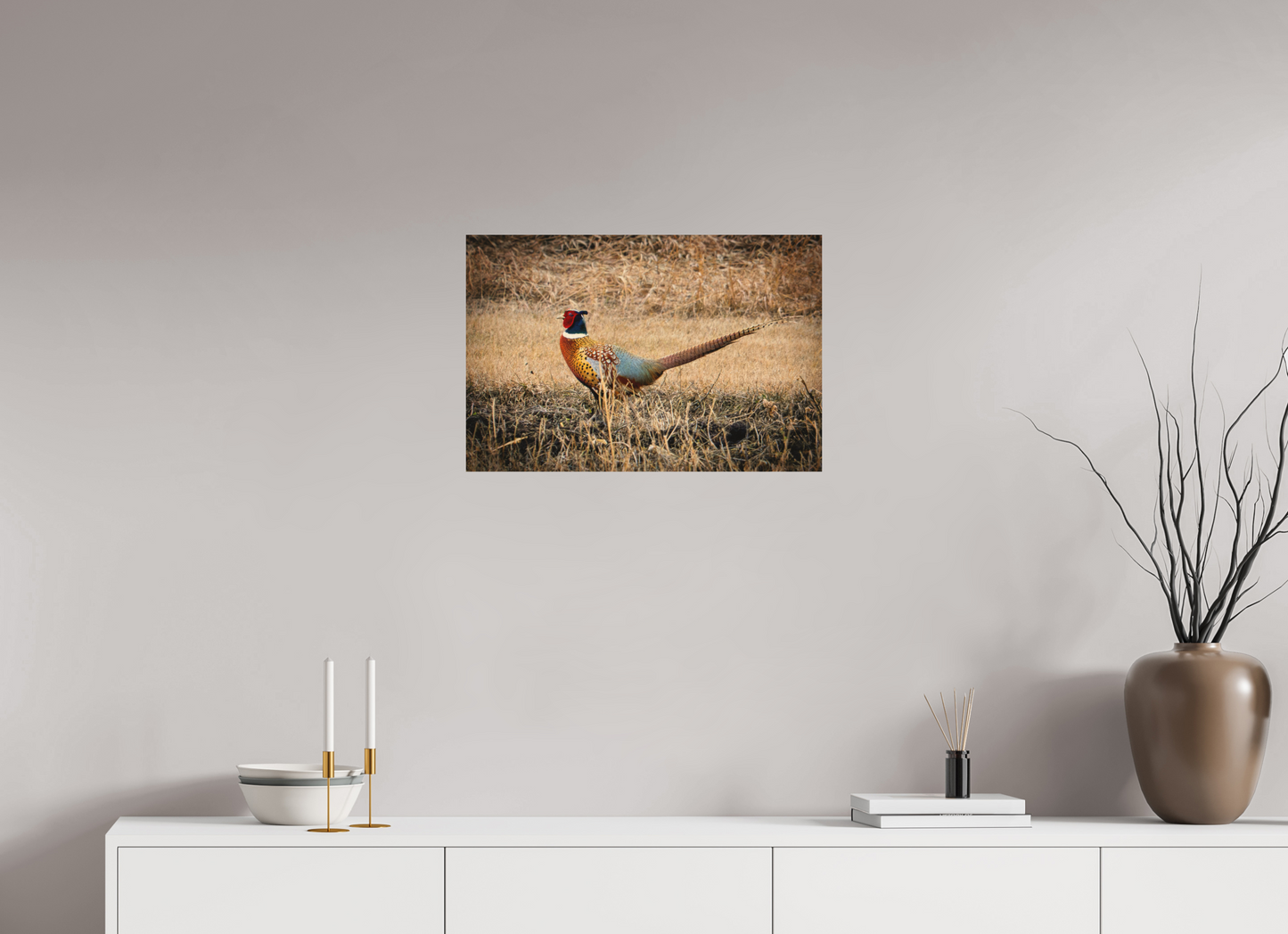 24 x 16″, Wood Print The Pheasant