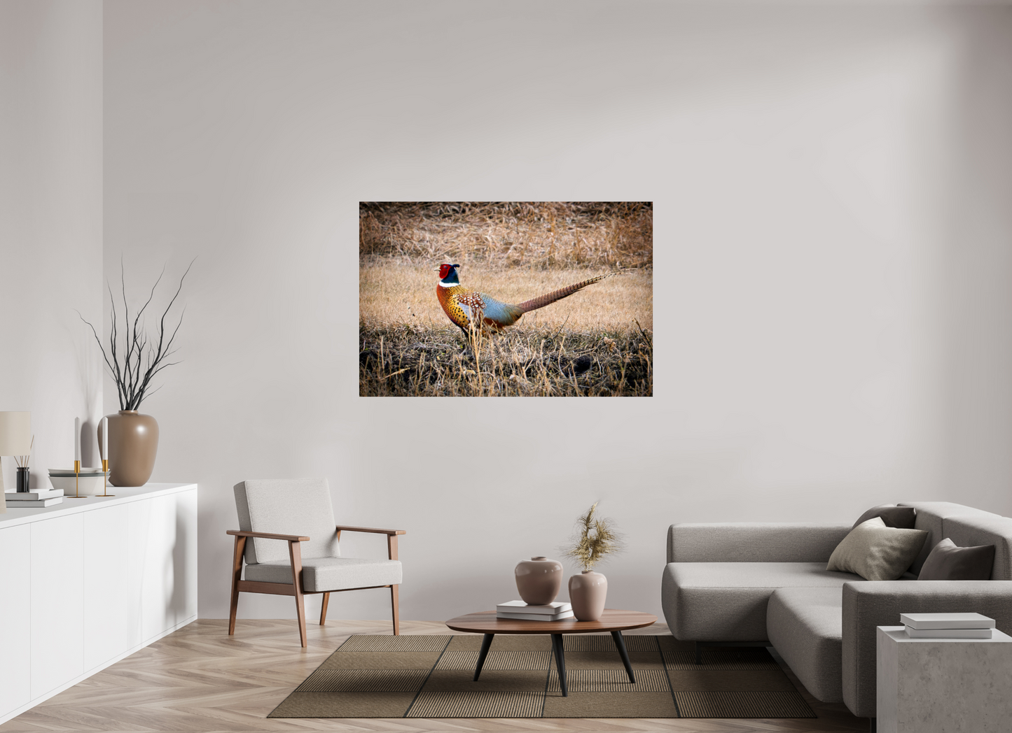 60 x 40″, Photo Print Under Acrylic Glass The Pheasant Aluminum Acrylic Glass