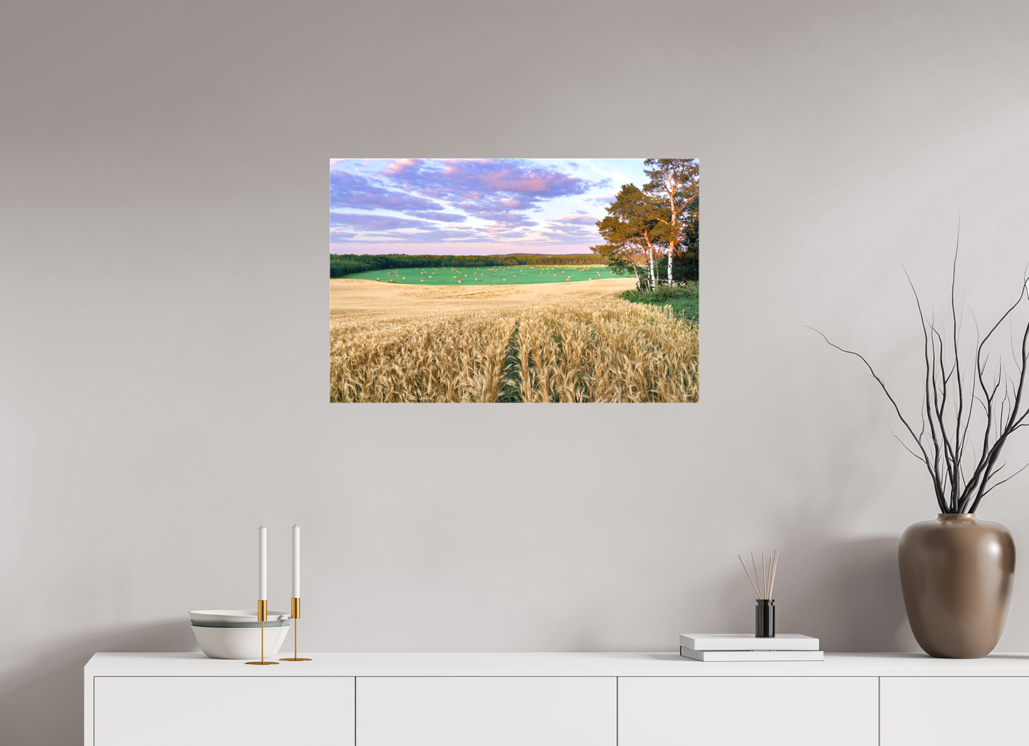 30.4 x 20″, Stretched Canvas Amber Waves 1