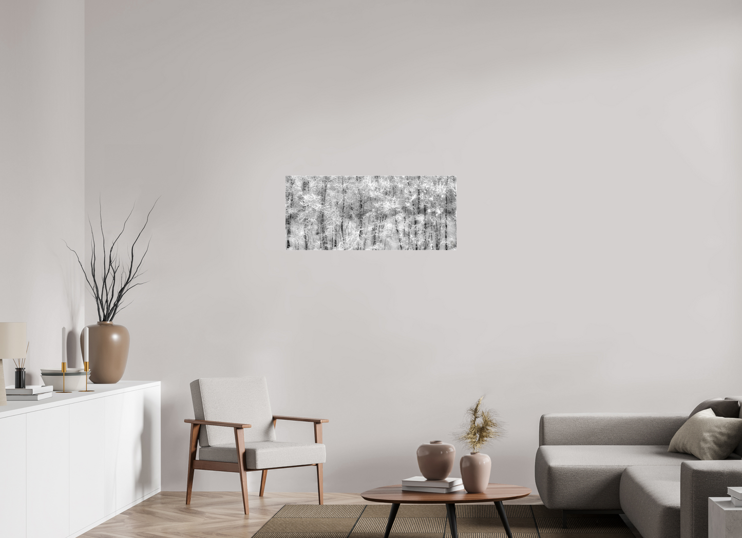 37.3 x 16″, Fine Textile Canvas Shades of Winter