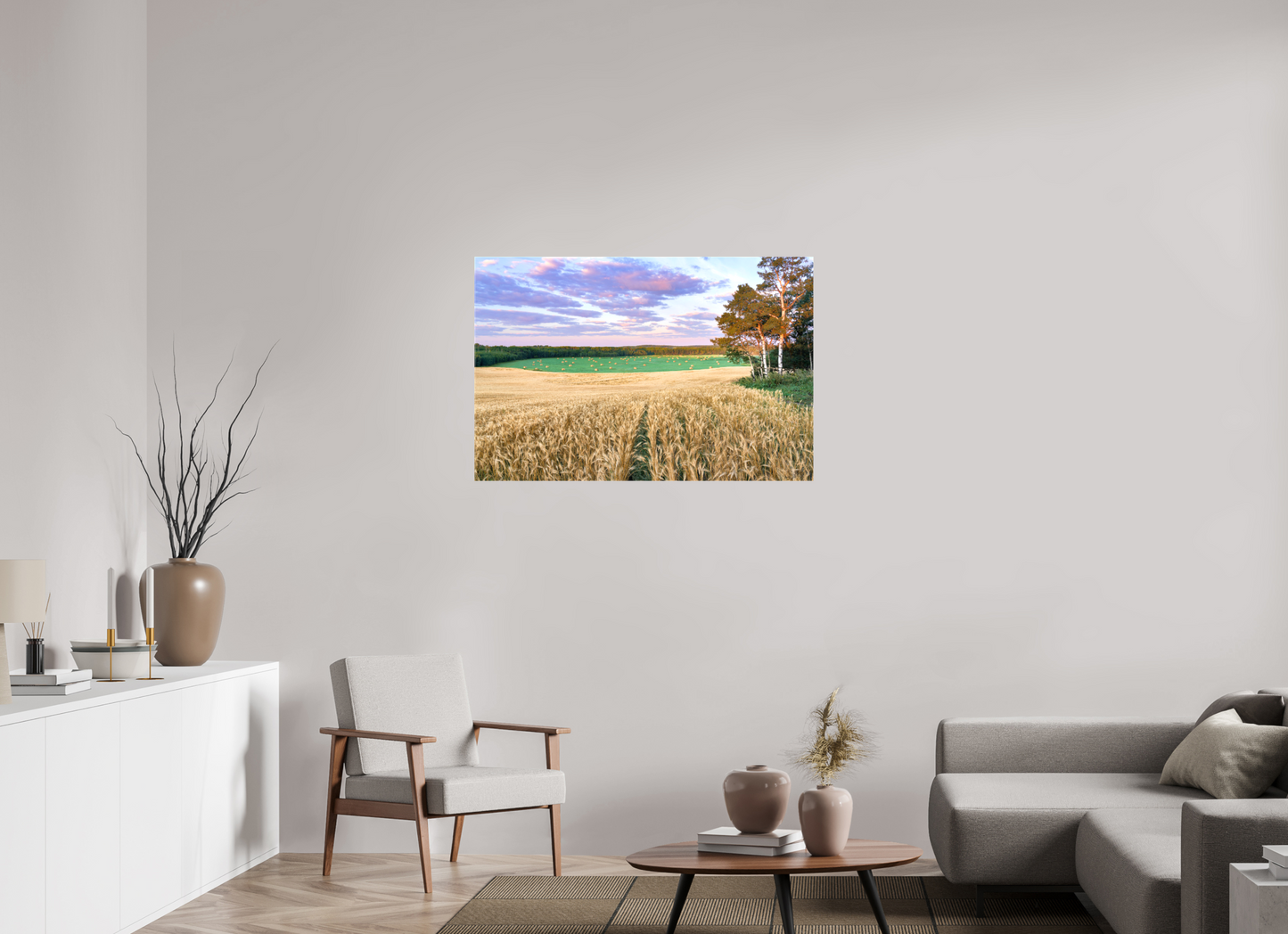 42.5 x 28″, Stretched Canvas Amber Waves 1