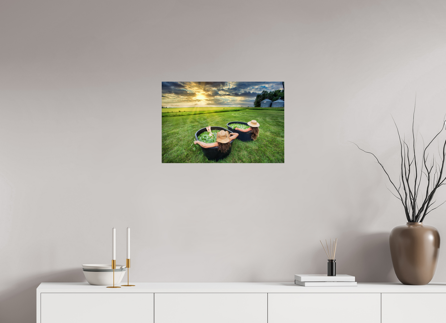 24 x 16″, Photo Print On Fuji Crystal DP II Basil Bath 2