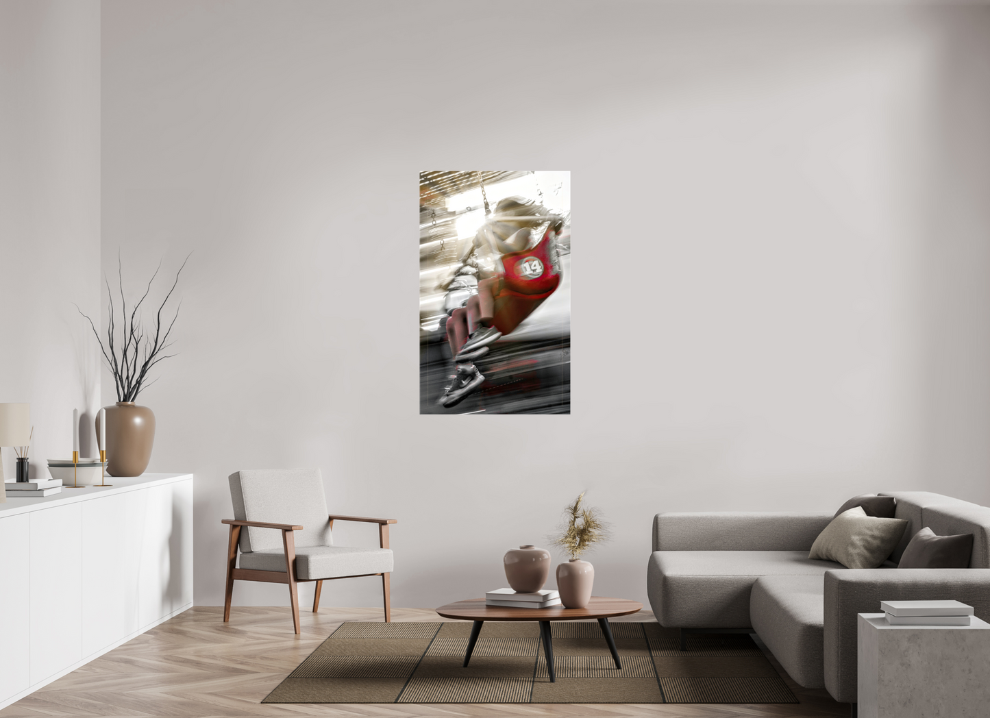 31 x 50.2″, Stretched Canvas Joy