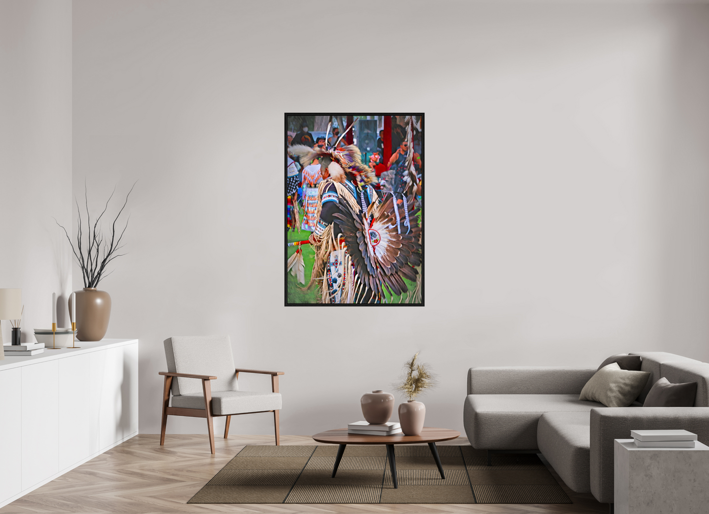 39 x 54.6″, Floater Frame His Dance