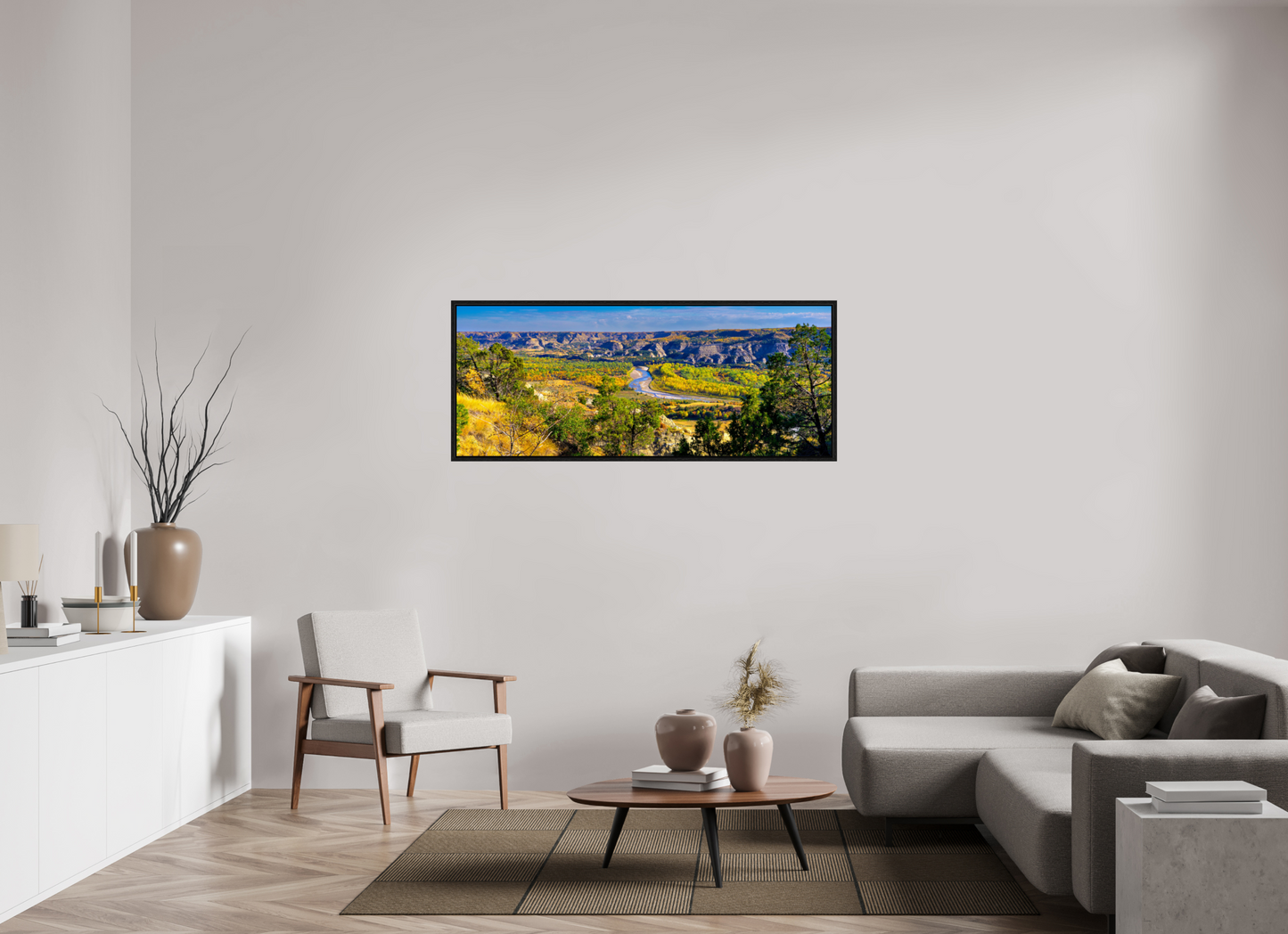 60 x 24″, Floater Frame Little Missouri