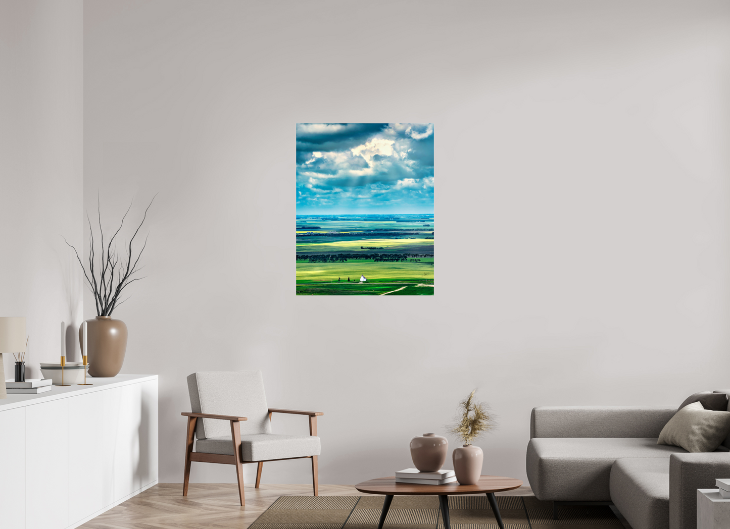 31 x 38.7″, Photo Print Under Acrylic Glass Faith on the Prairies - Metal Acrylic Glass