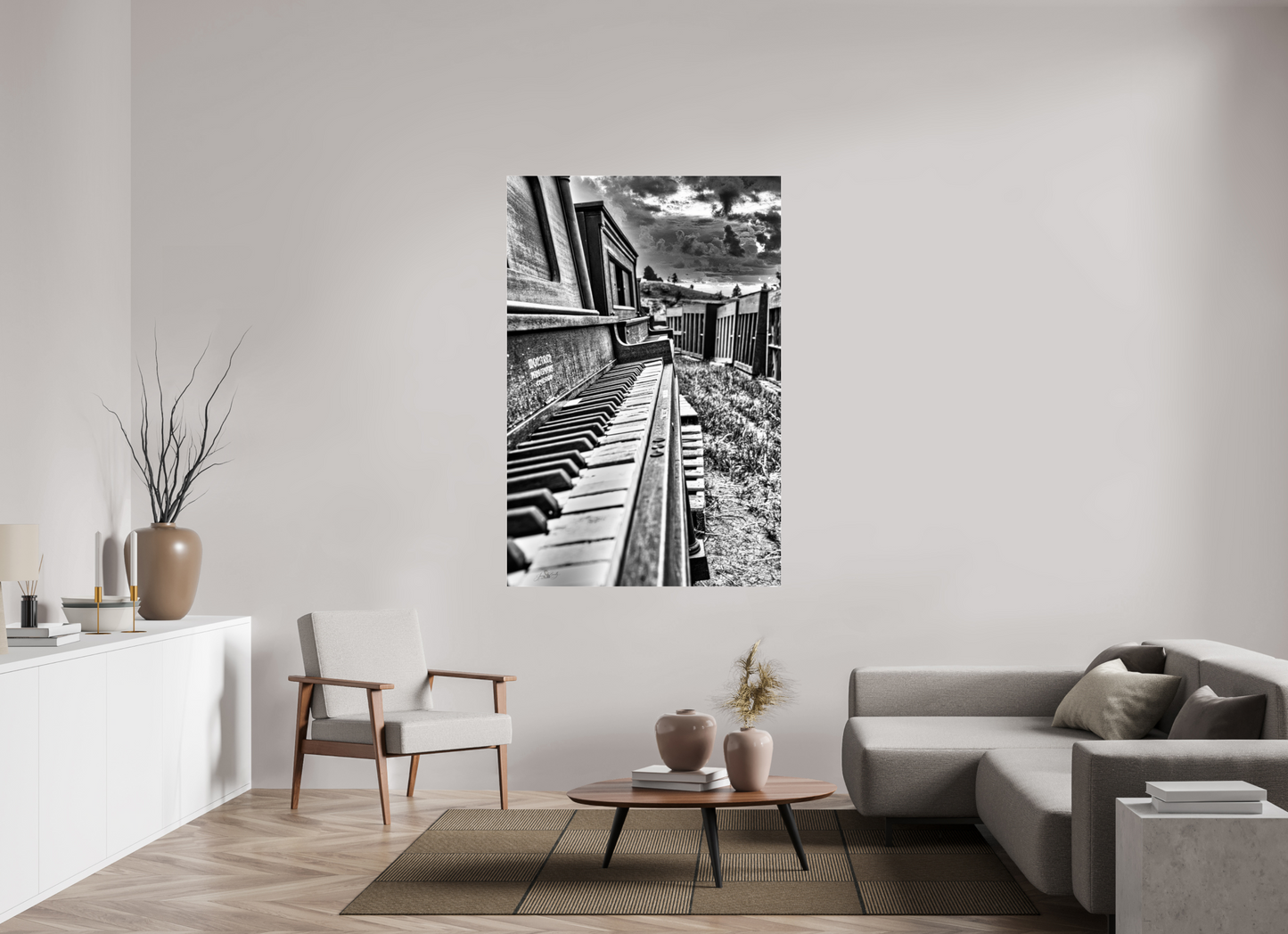 44 x 66″, Photo Print Under Acrylic Glass The Day the music Died  - Aluminum Acrylic Glass