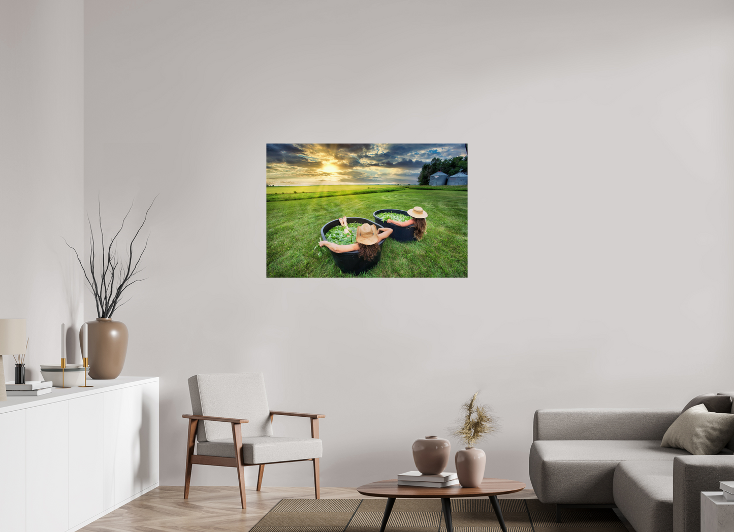 45 x 30″, Photo Print Under Acrylic Glass Basil Bath 1 - Metal Acrylic Glass