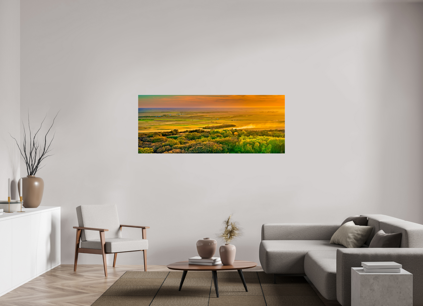 70 x 28″, Photo Print Under Acrylic Glass Dakota Harvest Metal Acrylic Glass