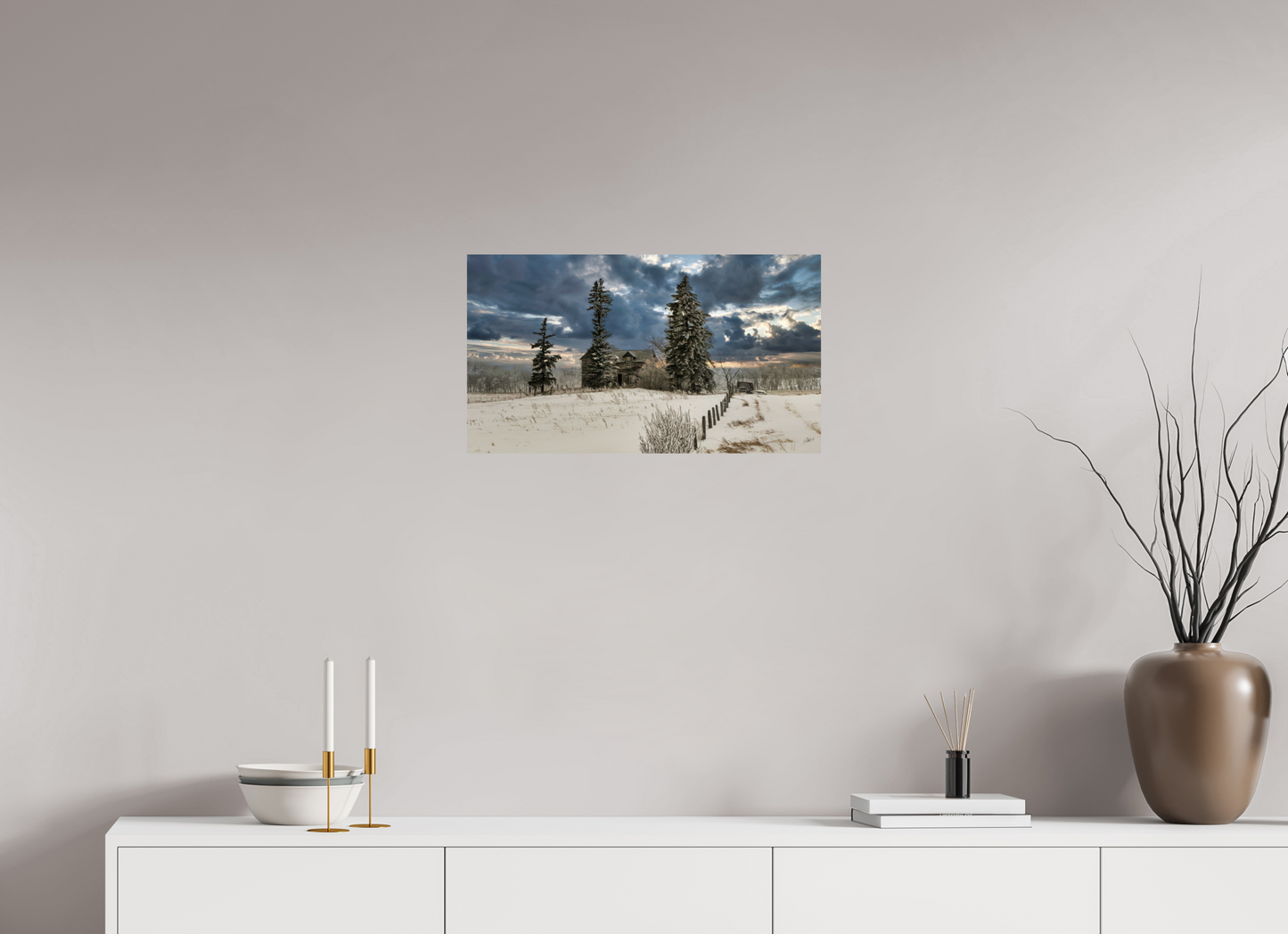24 x 13.5″, Photo Print On Fuji Crystal DP II Storm Clouds of Winter