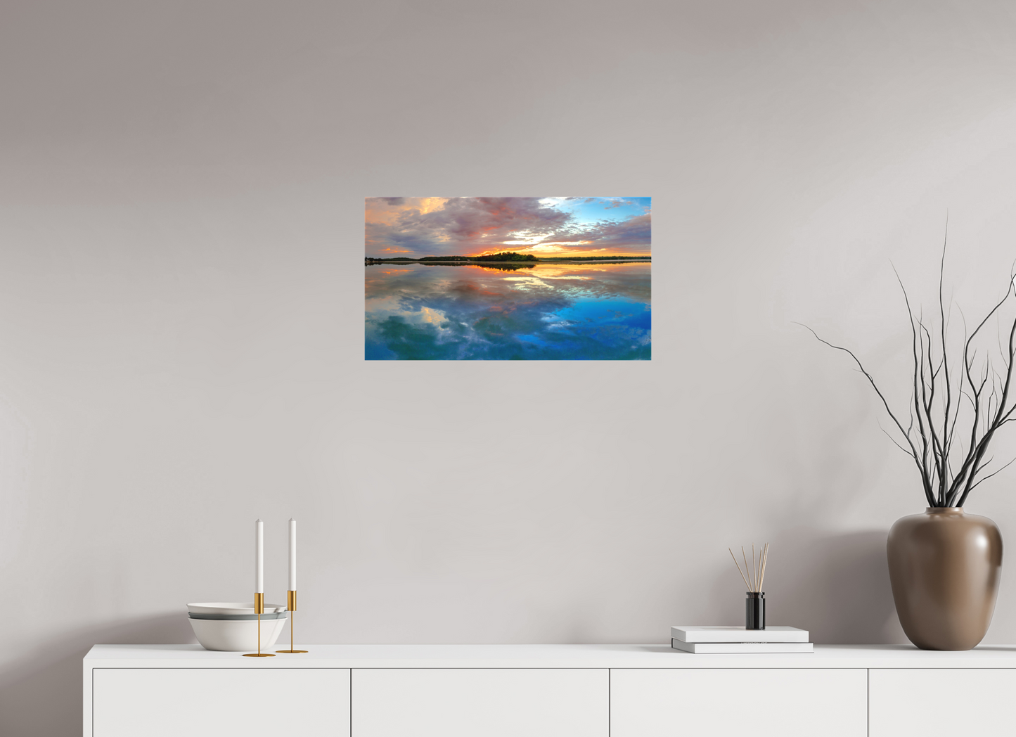 24 x 13.5″, Fine Textile Canvas Mirror Images