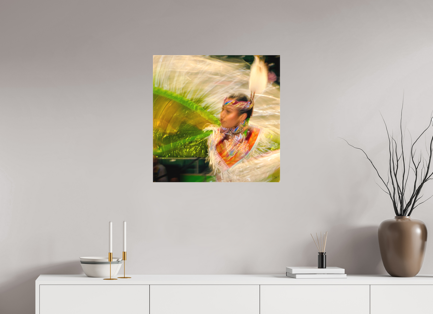25 x 25″, Fine Textile Canvas Grace