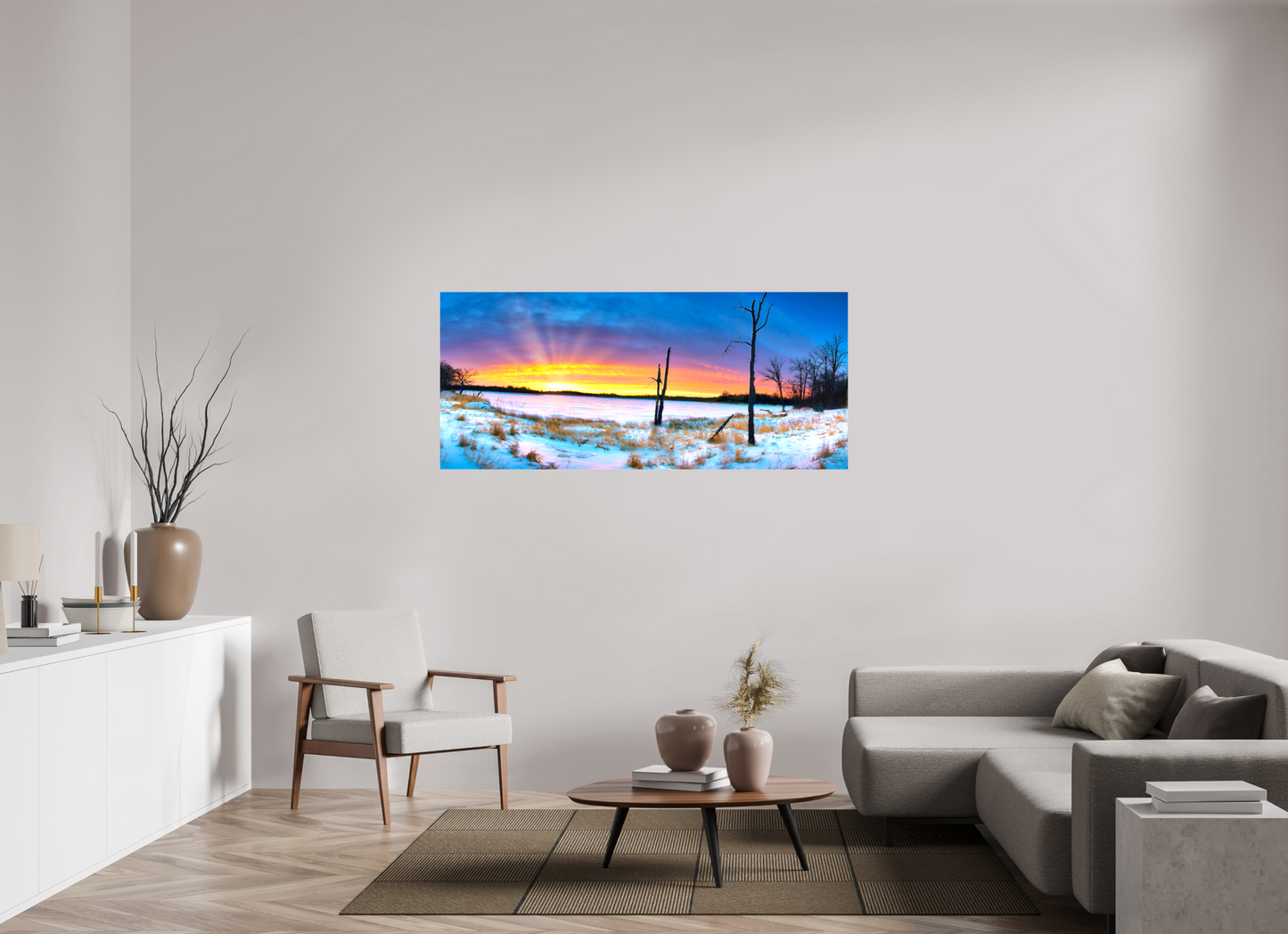 64.8 x 28″, Stretched Canvas Winters Walk