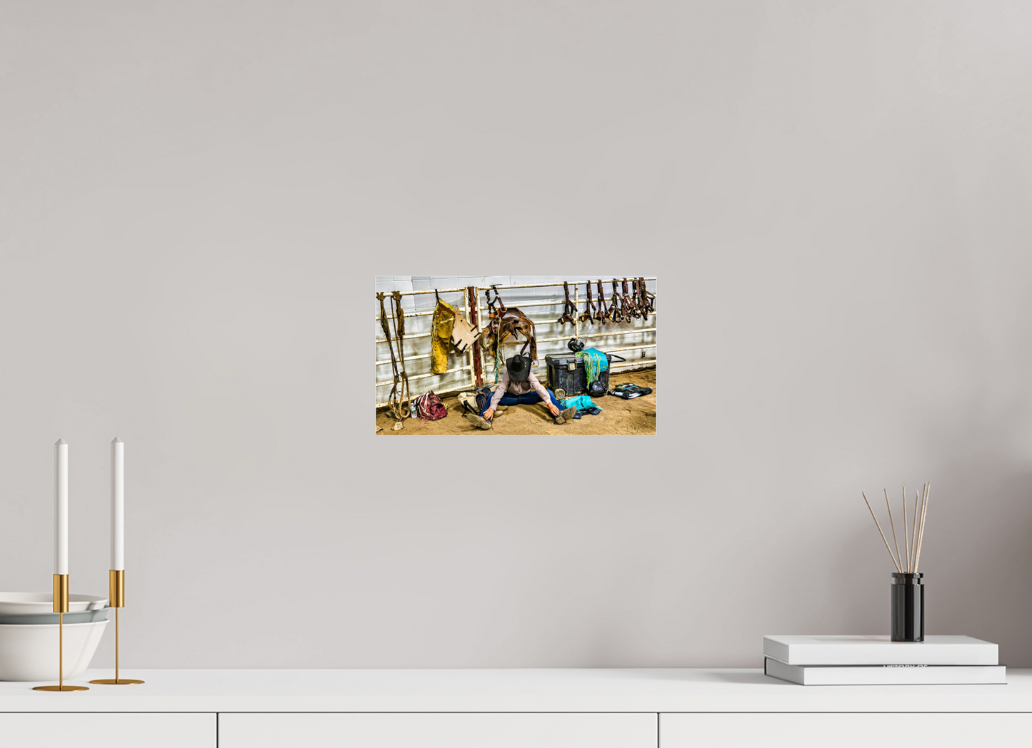 12 x 6.8″, Photo Print Under Acrylic Glass Bull Rider Metal Acrylic Glass