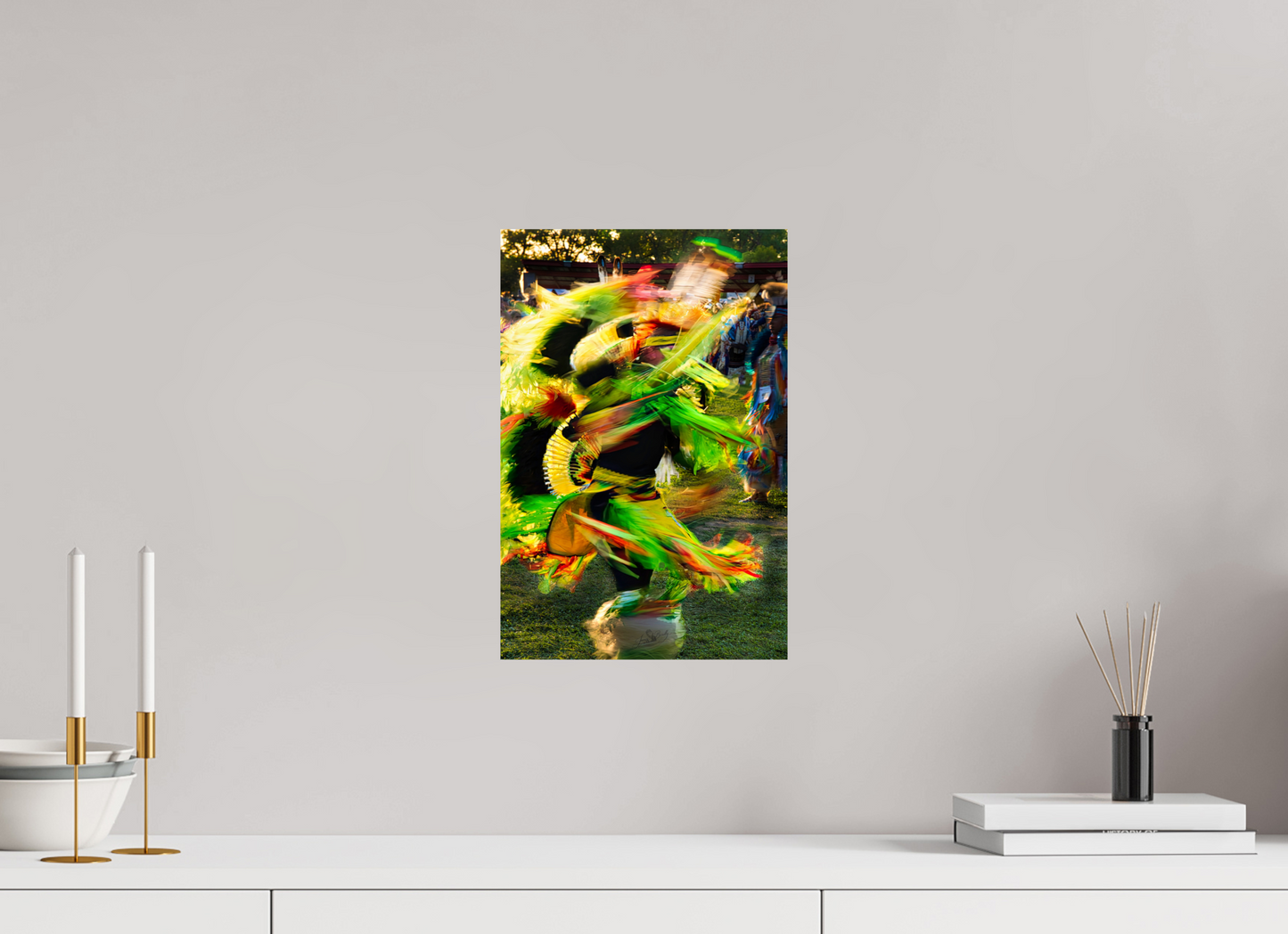 10 x 15″, Photo Print On Fuji Crystal DP II Powwow dance in motion 1