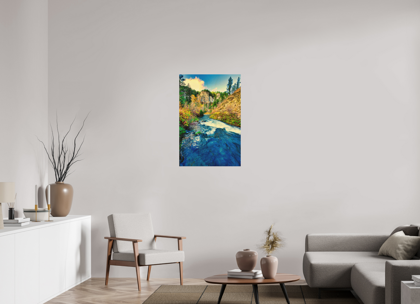 24 x 36″, Wood Print Spearfish Canyon Stream