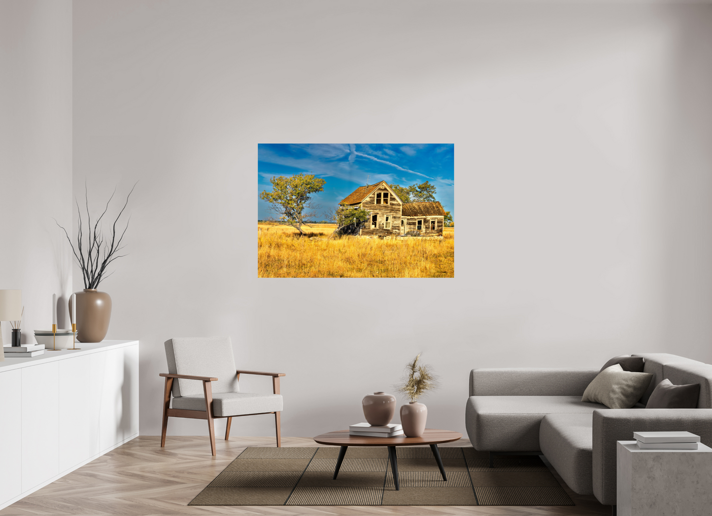 57 x 39″, Metal Prints Lone Tree