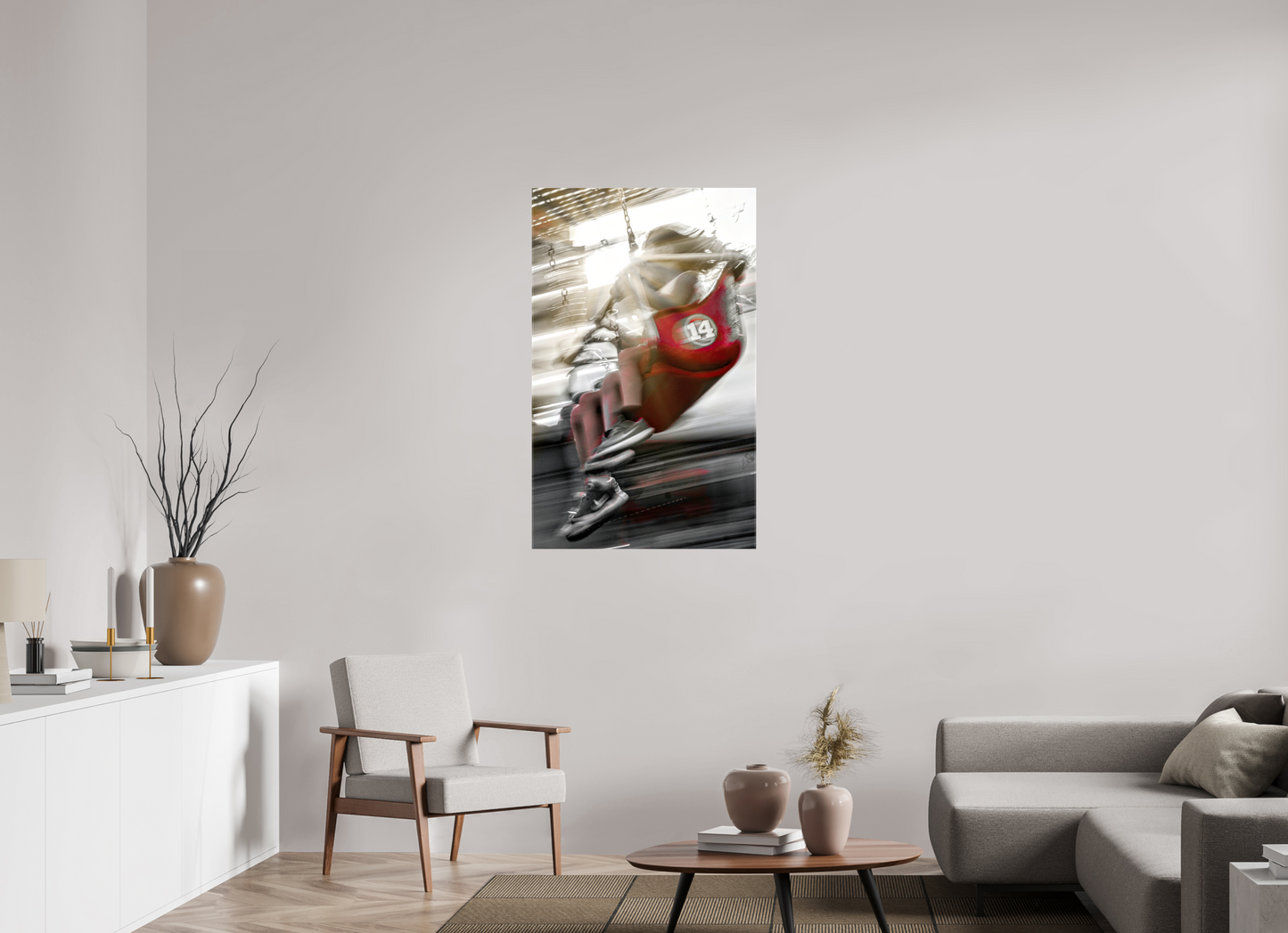 28 x 45.4″, Stretched Canvas Joy