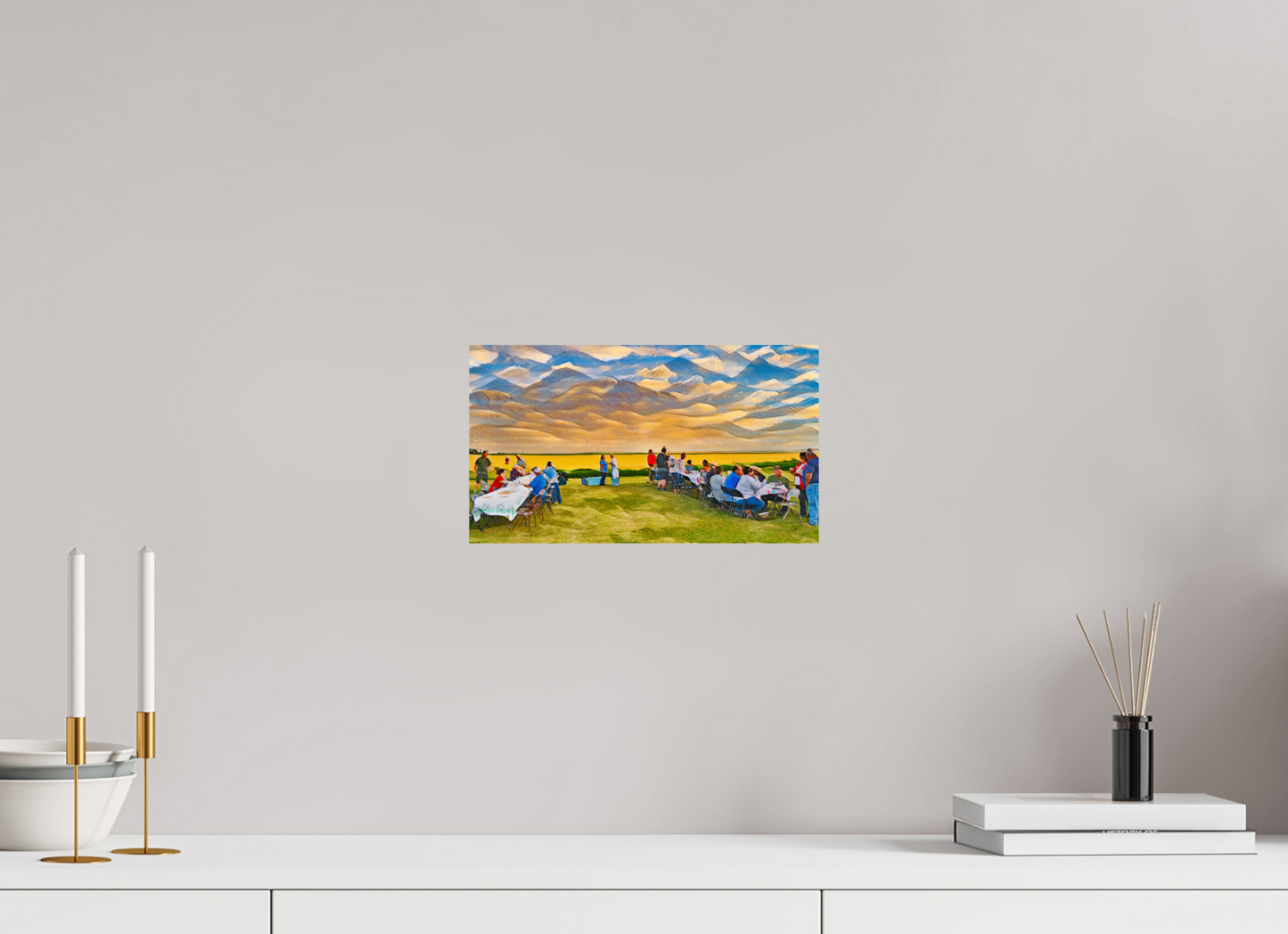 12 x 6.8″, Metal Prints Family Reunion