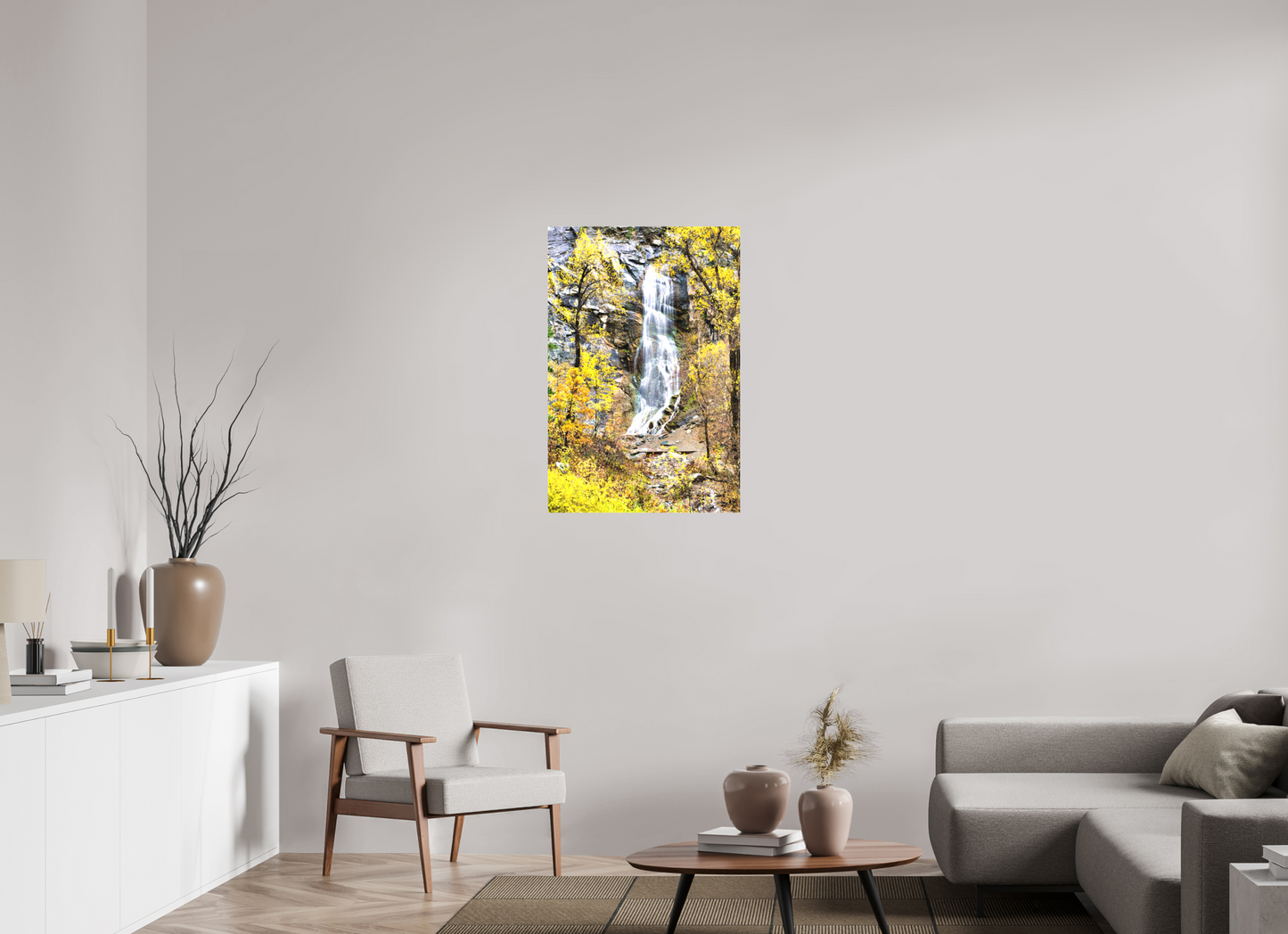 24 x 36″, Fine Textile Canvas Bridal Veil Falls Spearfish Canyon