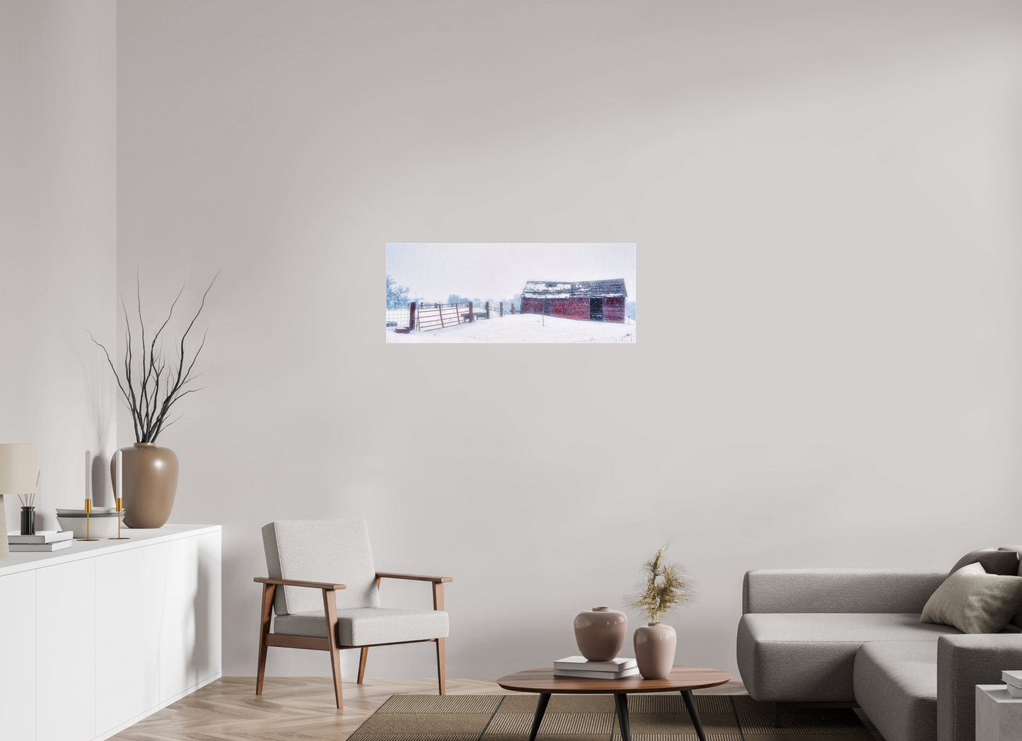 40 x 16″, Acrylic Glass. .16 thick Red on White