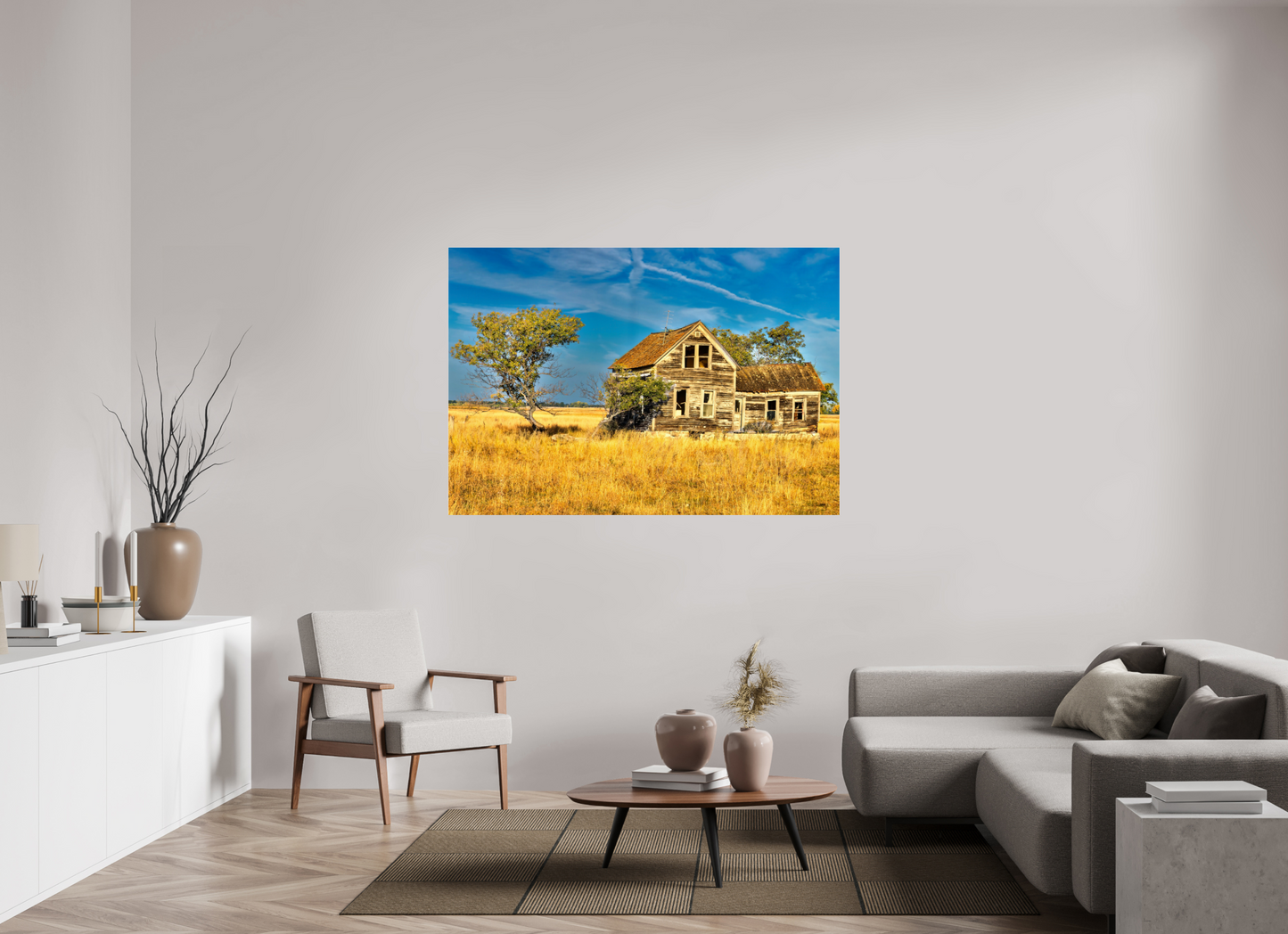 62.8 x 43″, Photo Print Under Acrylic Glass Lone Tree Metal Acrylic Glass