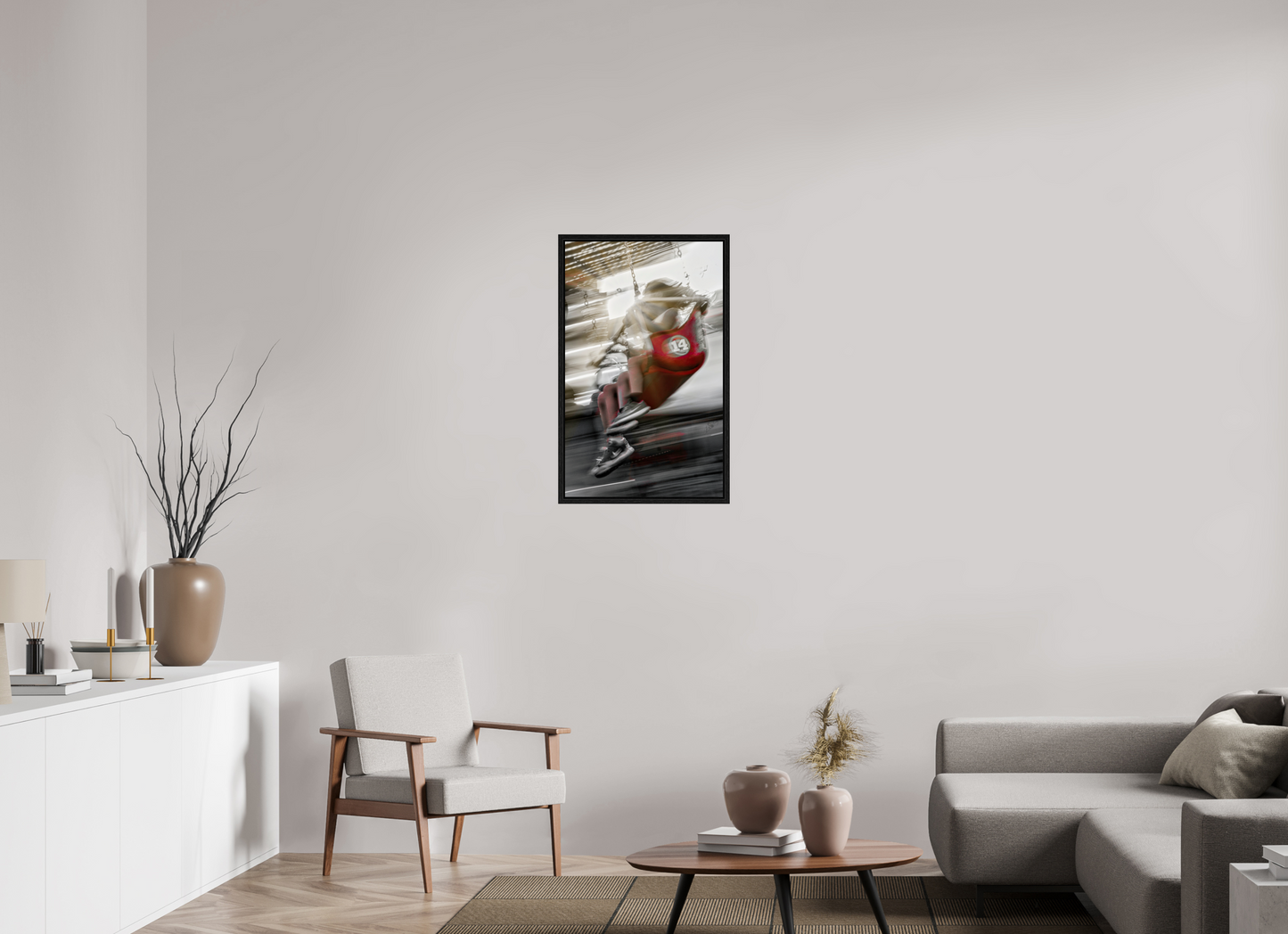 20 x 32.4″, Floater Frame Joy