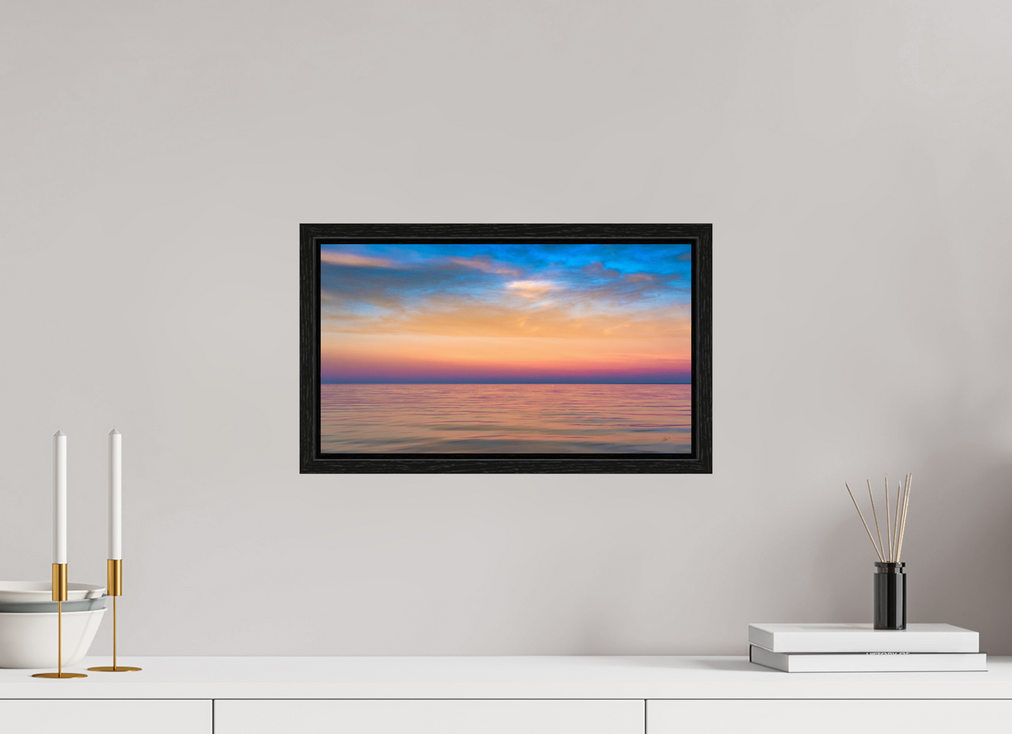 16 x 9″, Floater Frame Lake of the Woods