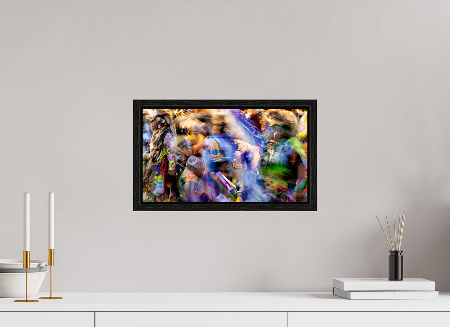 16 x 9″, Floater Frame Celebration