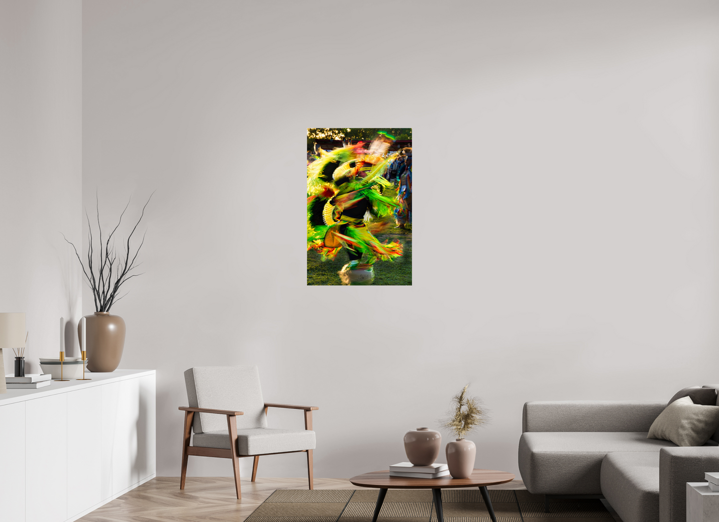 24 x 36″, Photo Print On Fuji Crystal DP II Powwow dance in motion 1