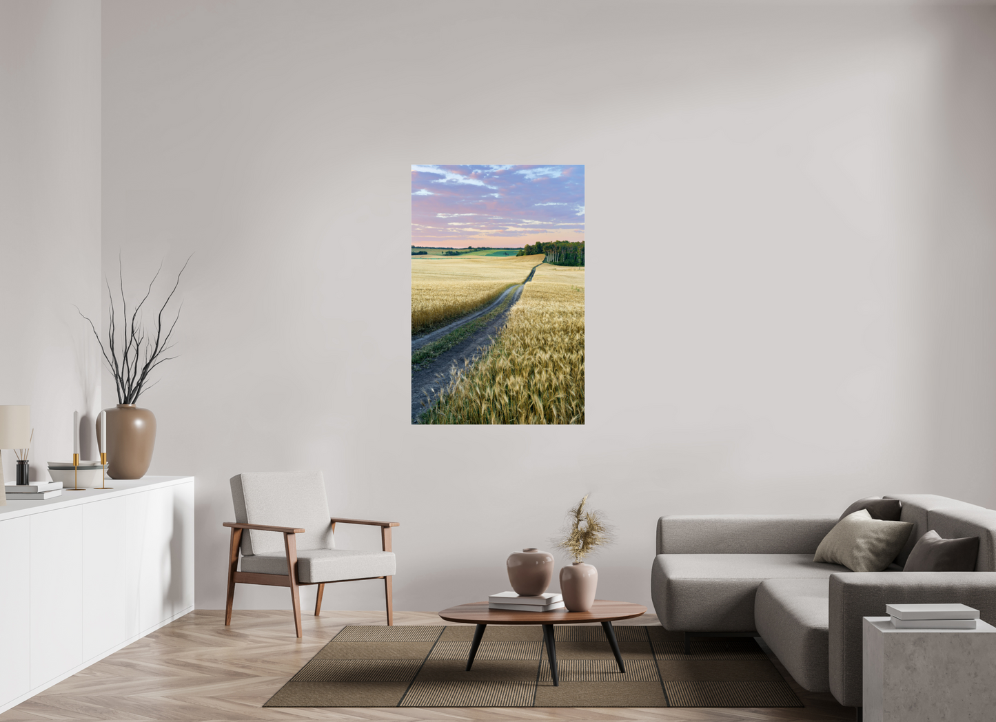 36 x 54″, Photo Print Under Acrylic Glass Farm to Market - Metal Acrylic Glass