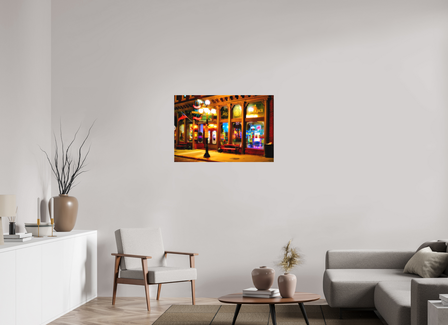 36 x 24″, Fine Textile Canvas Deadwood at Night 2