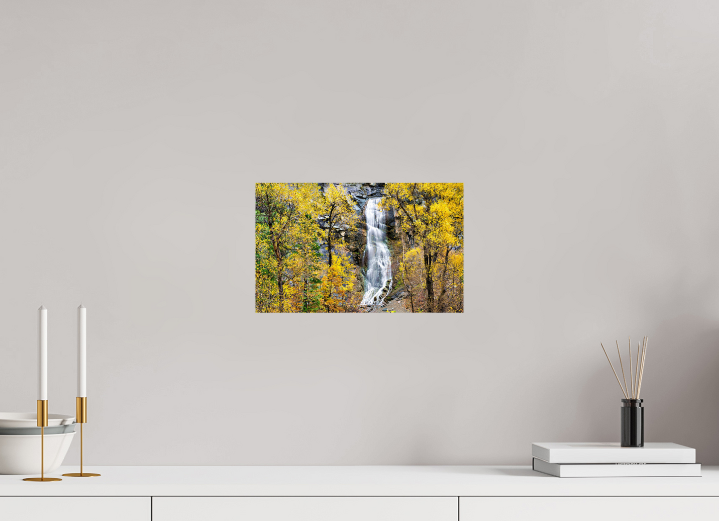 12.8 x 8″, Metal Prints Bridal Veil Falls Wide Spearfish Canyon