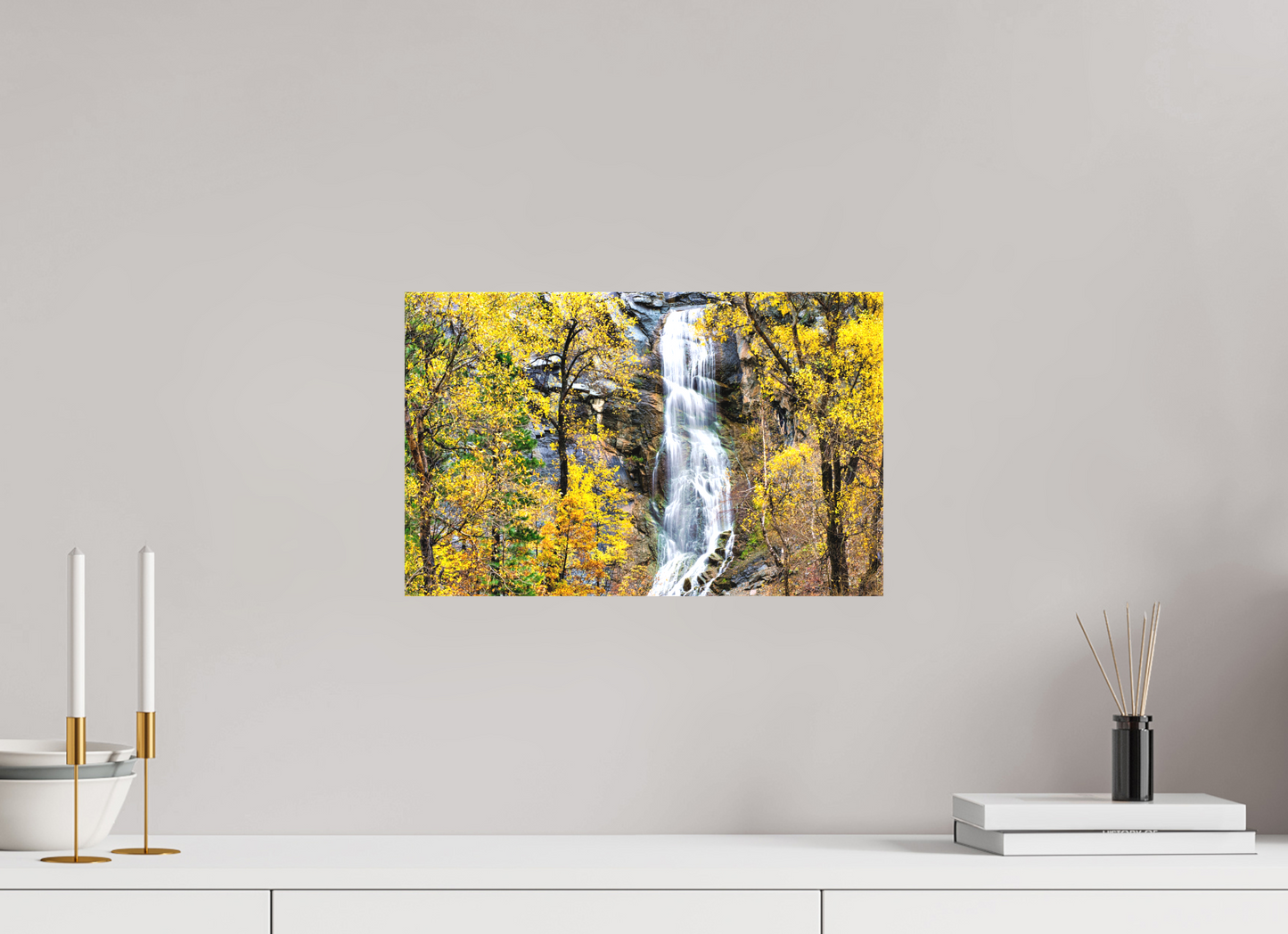 16 x 10″, Fine Textile Canvas Bridal Veil Falls Wide Spearfish Canyon