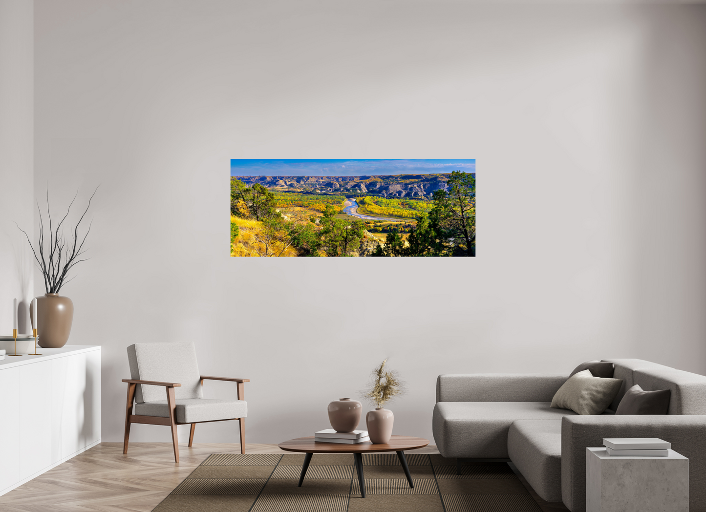 70 x 28″, Metal Prints Little Missouri
