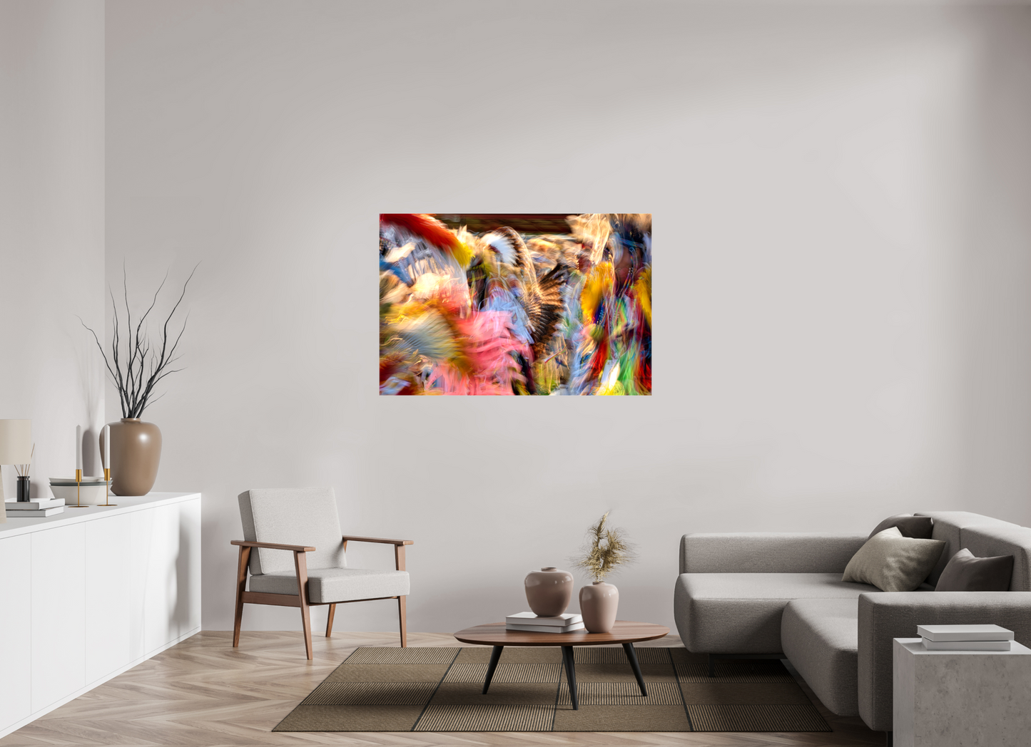 54 x 36″, Stretched Canvas Native Colors