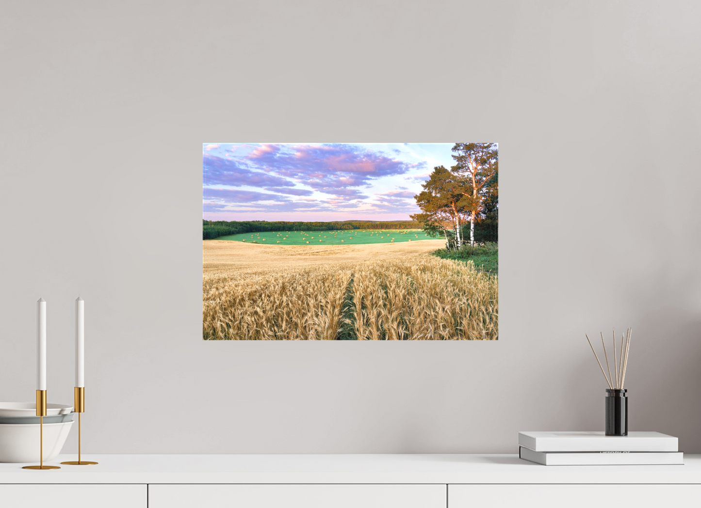 18.2 x 12″, Fine Textile Canvas Amber Waves 1