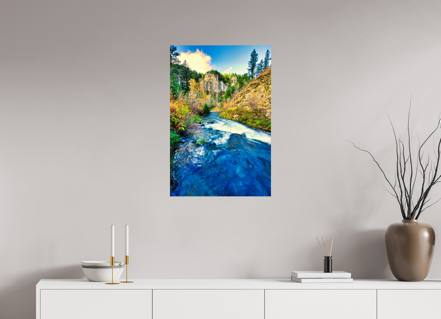 20 x 30″, Photo Print On Fuji Crystal DP II Spearfish Canyon Stream