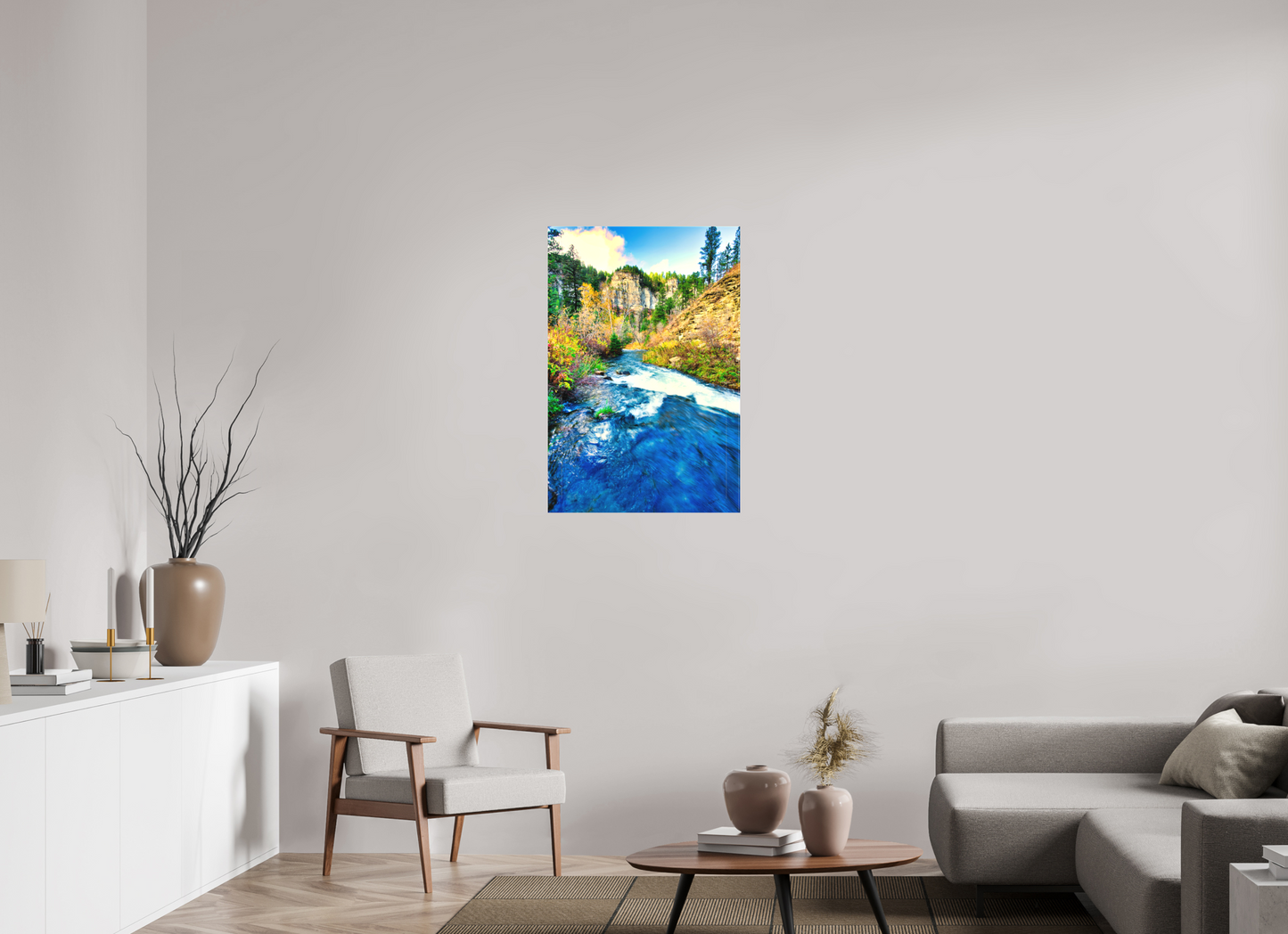 24 x 36″, Fine Textile Canvas Spearfish Canyon Stream