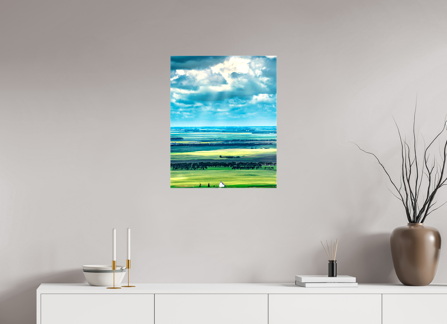 20 x 25″, Stretched Canvas Faith on the Prairies