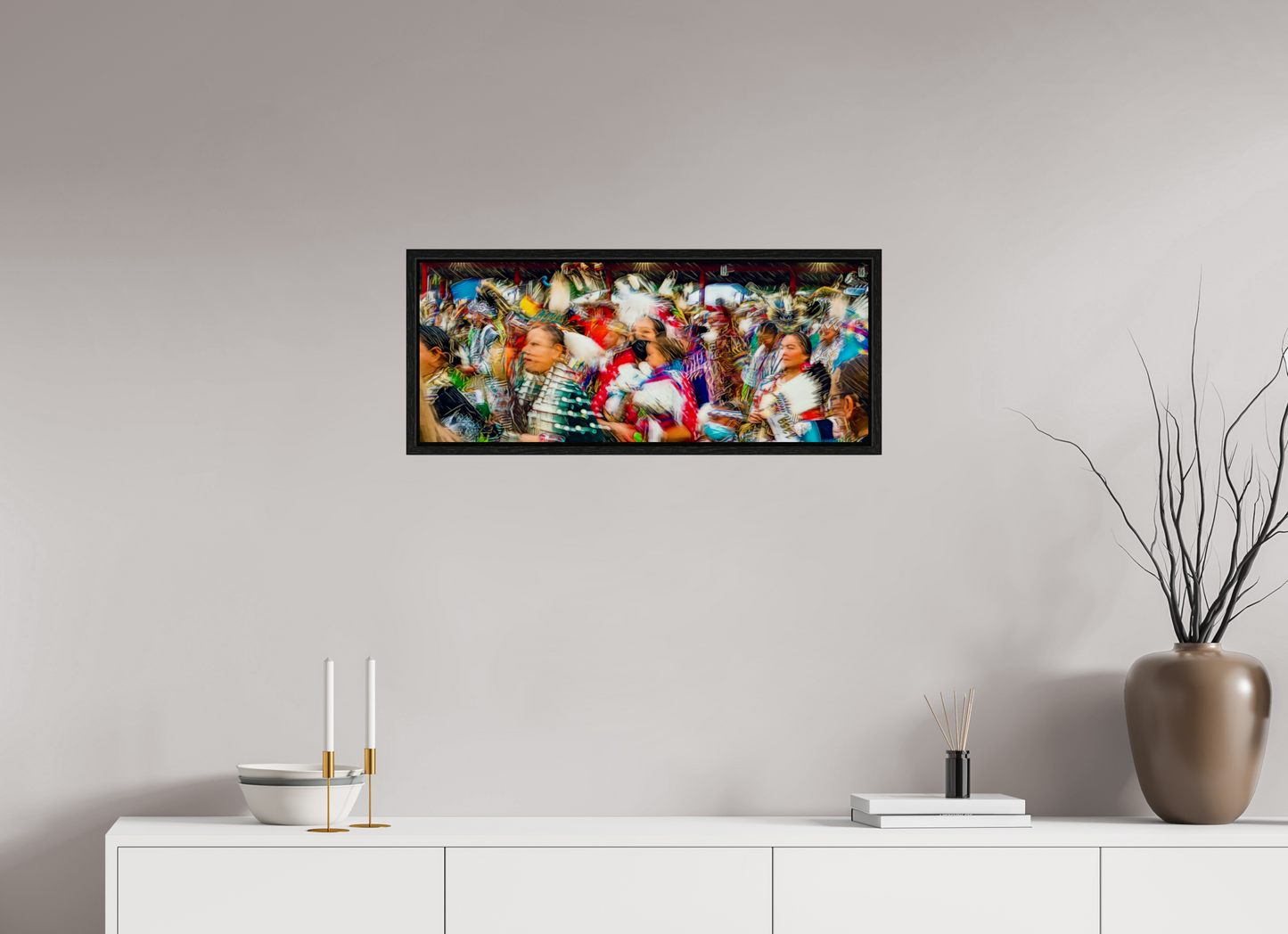 30 x 12″, Floater Frame Grand Entry