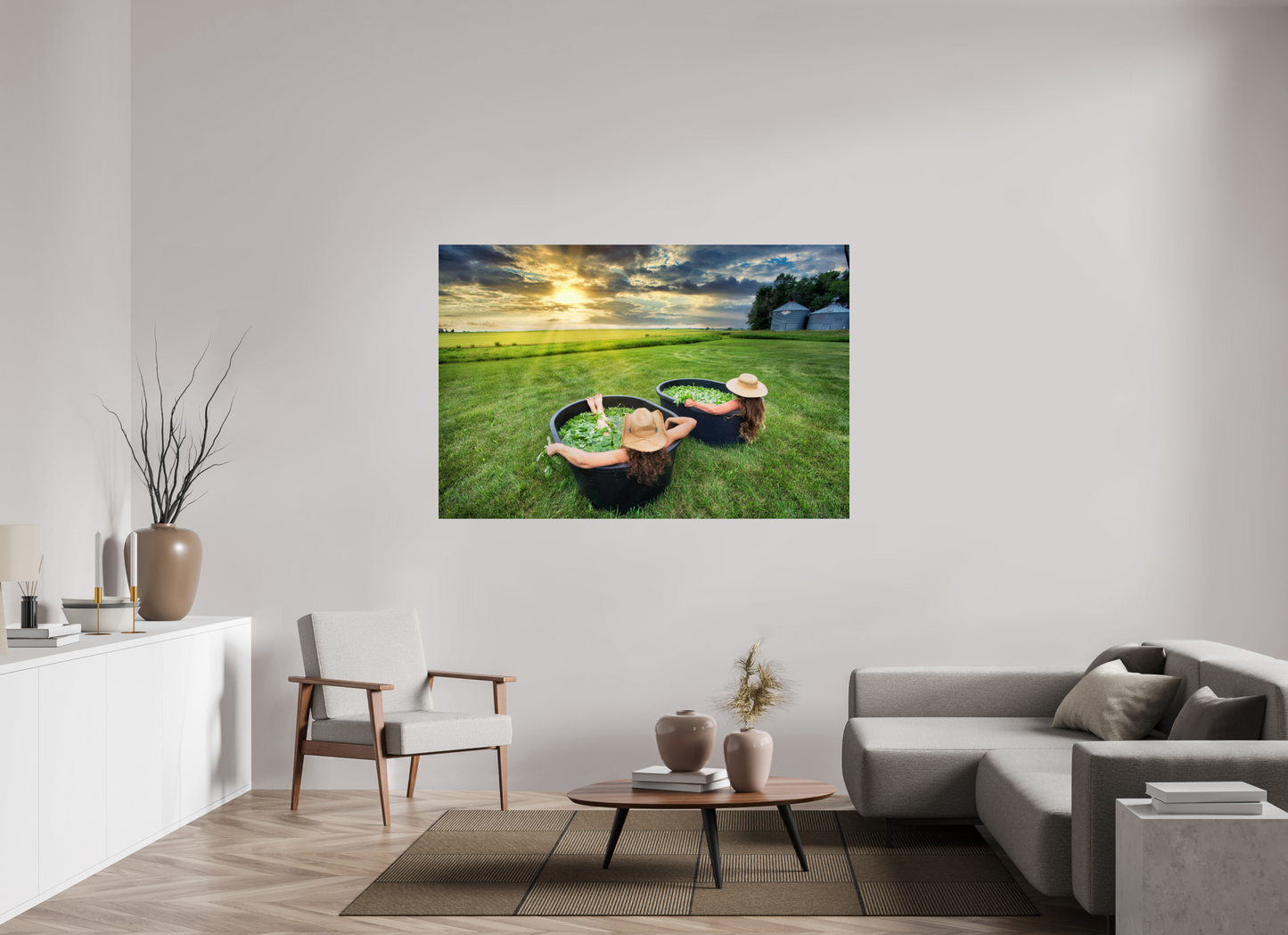 66 x 44″, Photo Print Under Acrylic Glass Basil Bath 1 - Metal Acrylic Glass